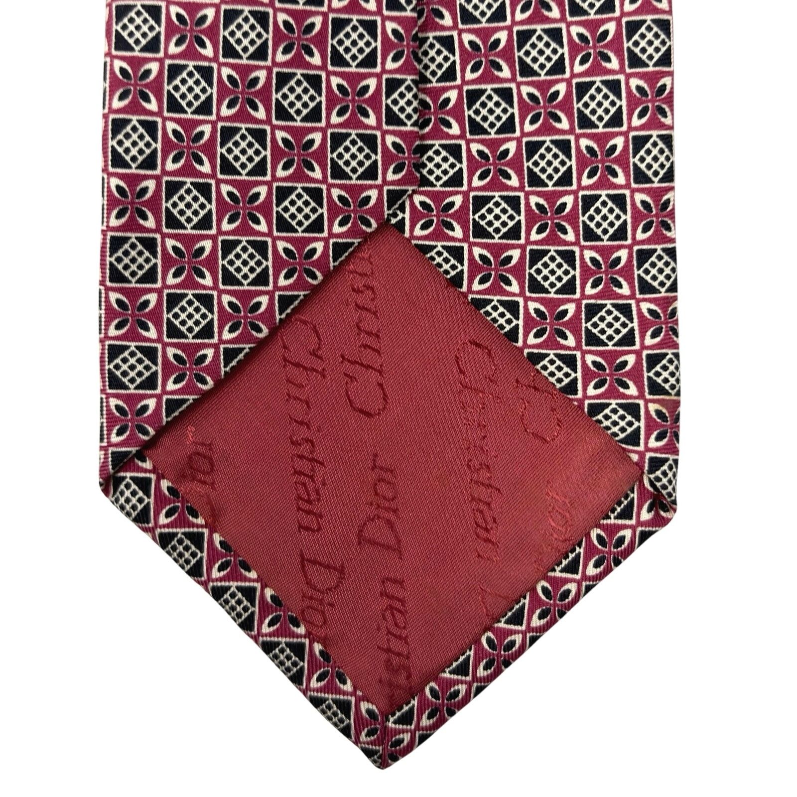 Christian Dior Monsieur Christian Dior Abstract Pattern Tie Size ONE SIZE - 3 Thumbnail