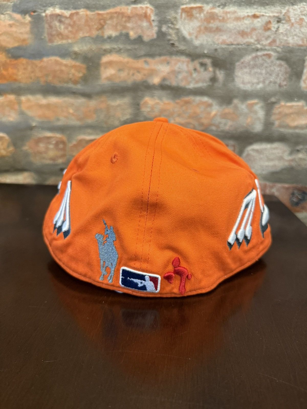 murd333r.fm murd333r.fm Orange Hat 7 3/4 Size ONE SIZE - 4 Thumbnail