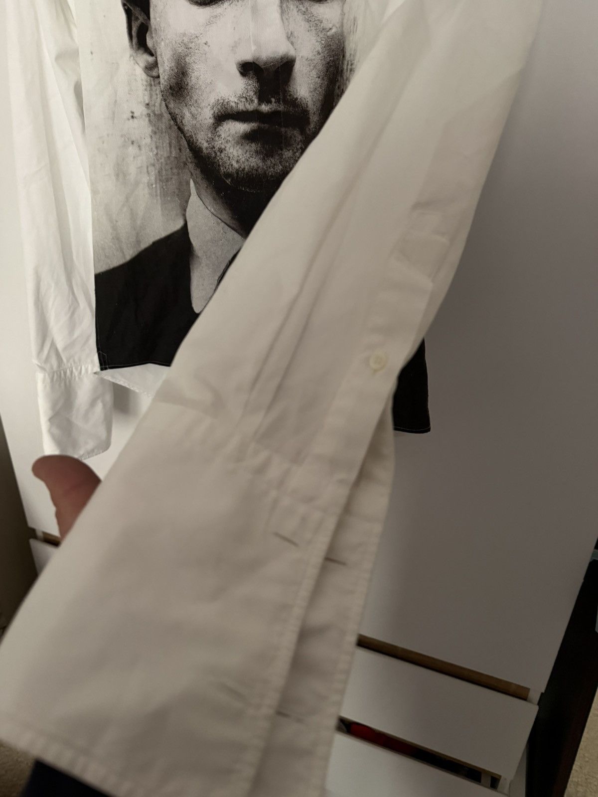 Alexander McQueen EXTRA RARE 14AW RUNWAY Oliver Bernard Portrait Poplin Size US M / EU 48-50 / 2 - 3 Thumbnail