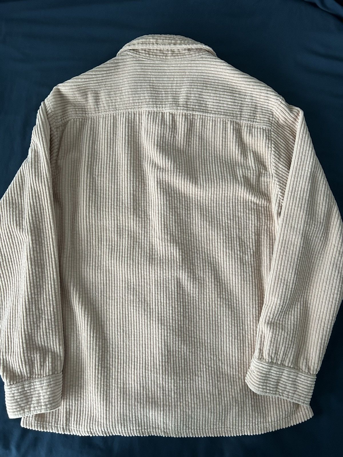Wax London Wax London - Whiting Off-White Jumbo Cord Overshirt Size US L / EU 52-54 / 3 - 2 Thumbnail