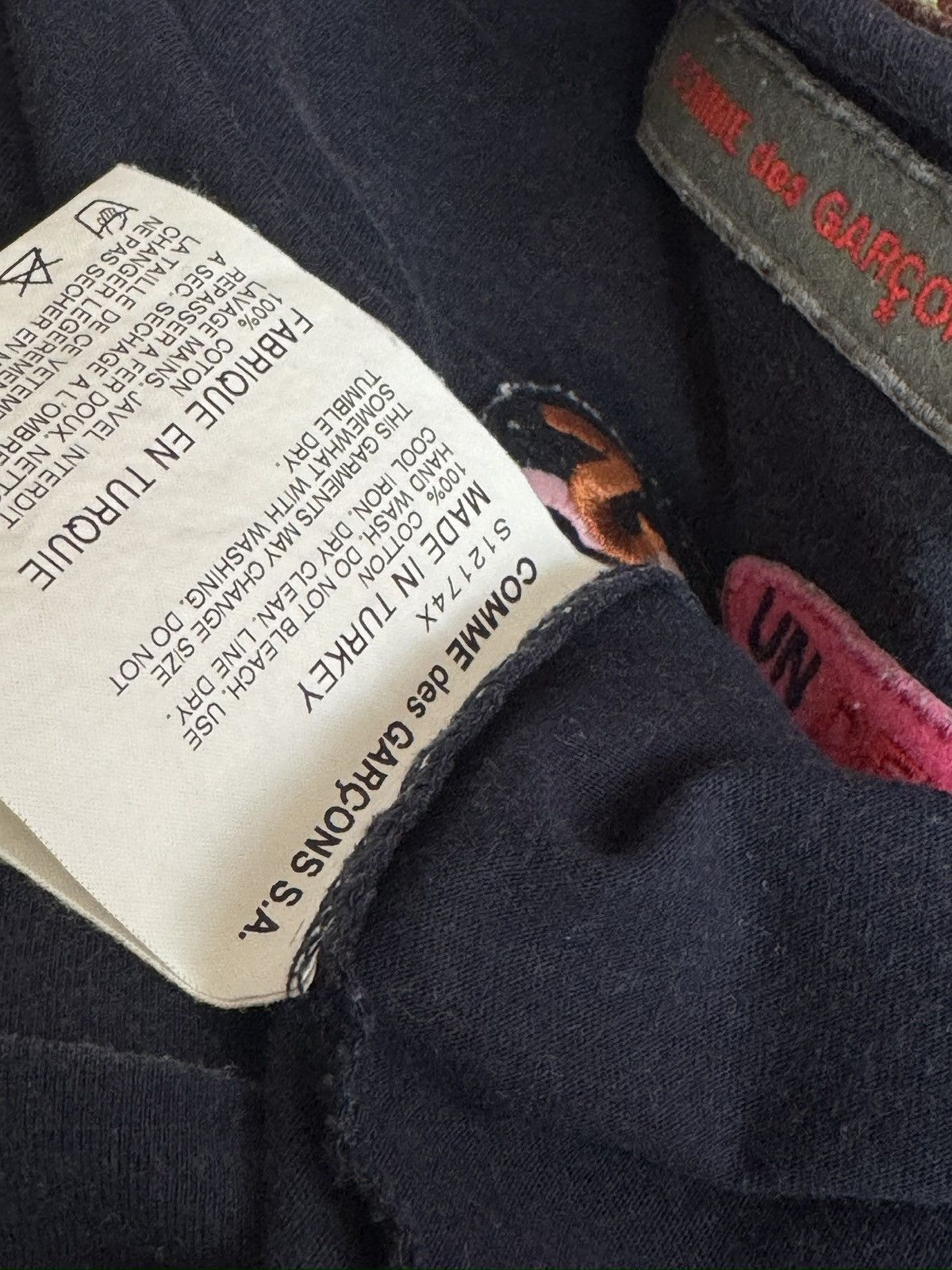 Comme des Garcons Commme des garcons blue patched tee Size US M / EU 48-50 / 2 - 6 Thumbnail