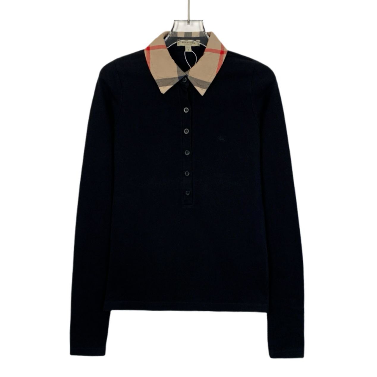 Burberry Burberry Long Sleeve Polo Shirt With Nova Check Collar 