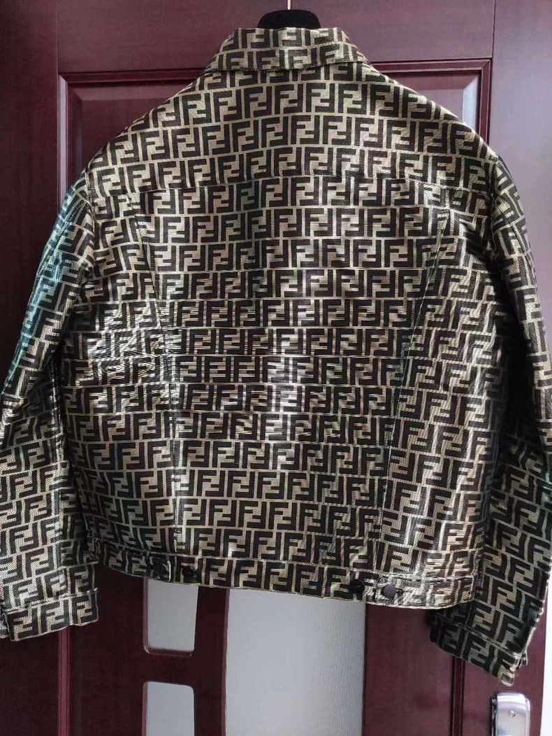 Fendi Fendi Metallic Logo Overshirt Size US XL / EU 56 / 4 - 2 Thumbnail