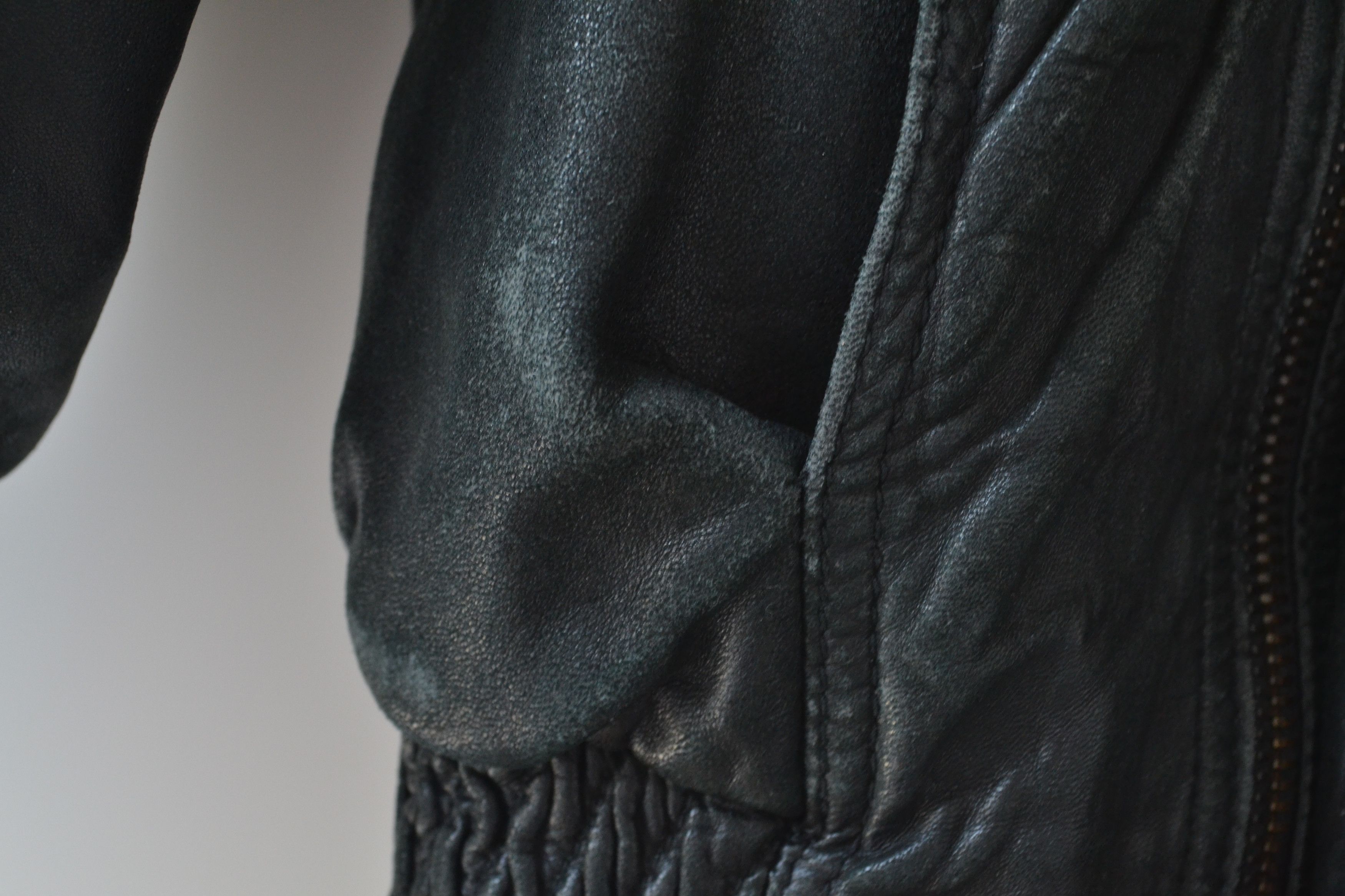 Ruffo Research RUFFO Leather Jacket Black Bomber Vintage 90s RAF SIMONS Size US M / EU 48-50 / 2 - 18 Thumbnail