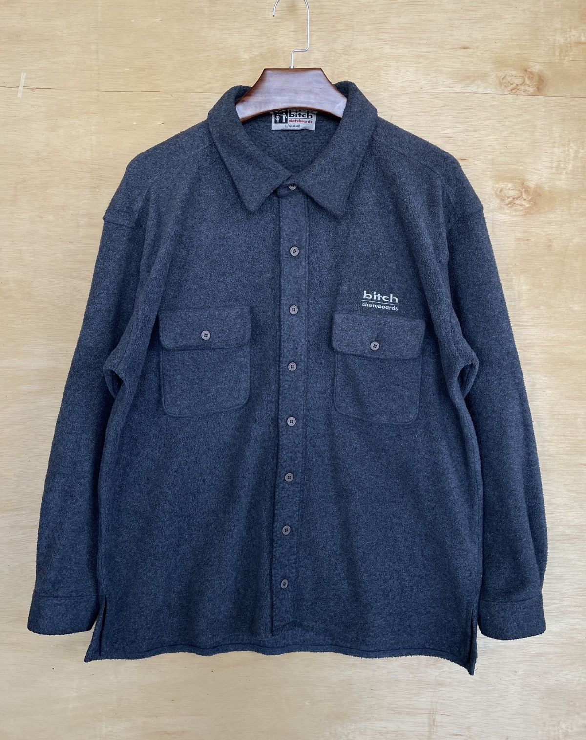 Other Bitch Skateboard Fleece Button Up (X68) Size US L / EU 52-54 / 3 - 1 Thumbnail