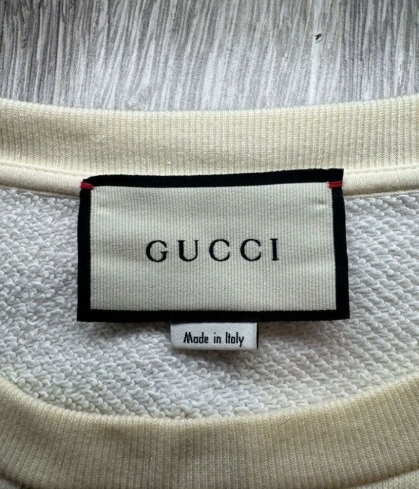 Gucci GUCCI EMBROIDERED FLORAL-PRINT COTTON-JERSEY SWEATSHIRT Size M / US 6-8 / IT 42-44 - 5 Thumbnail