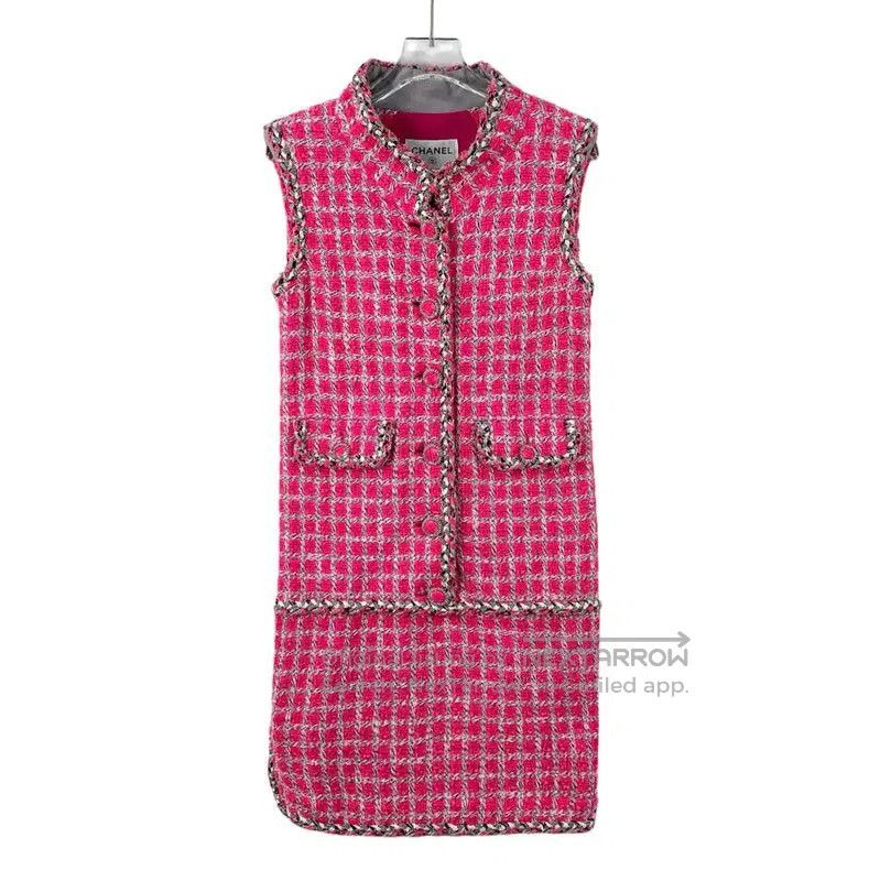 Chanel Chanel Pink Cotton Dress for Women . Size XS / US 0-2 / IT 36-38 - 1 Thumbnail
