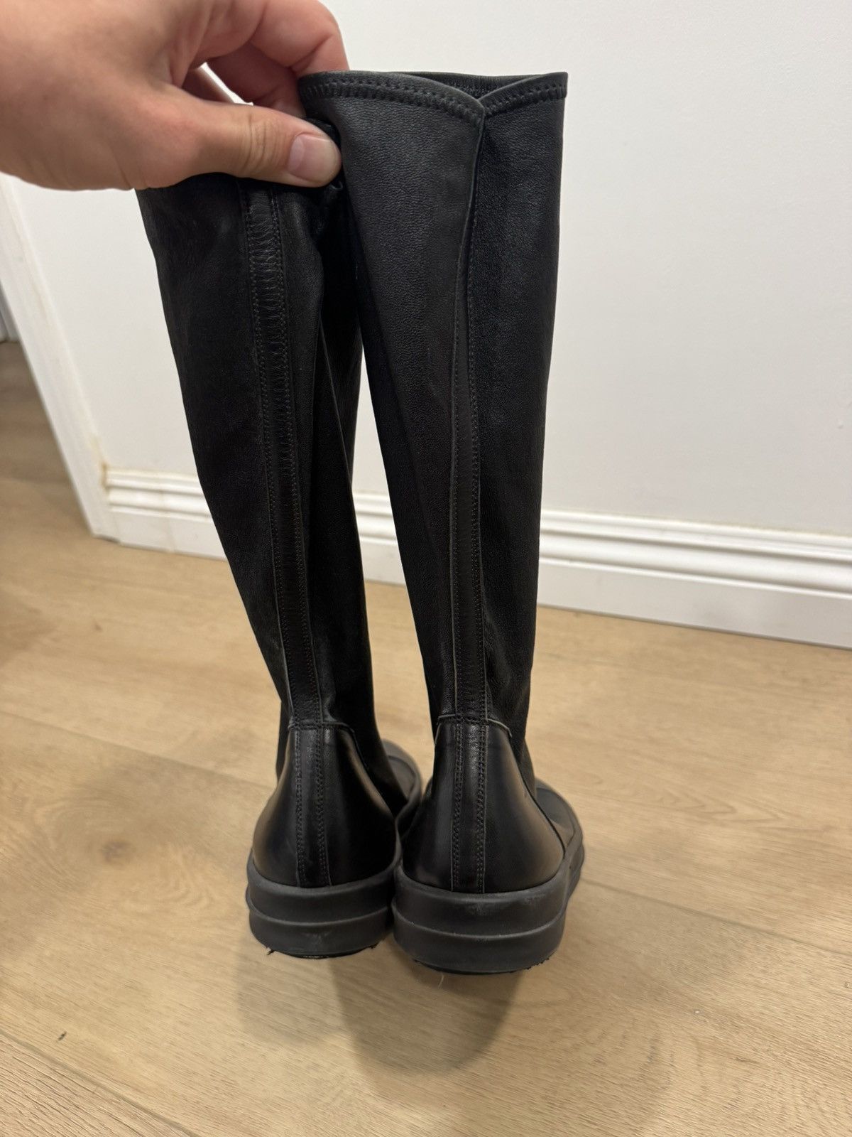 Rick Owens Mainline leather sock ramones Size US 7 / EU 40 - 2 Thumbnail