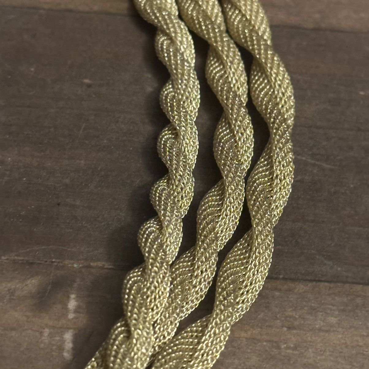 Vintage Vintage gold tone mesh rope chain necklace set Size ONE SIZE - 4 Thumbnail