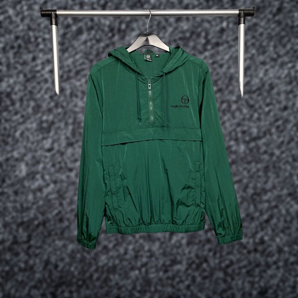 Sergio Tacchini Sergio Tacchini Mens Nylon Anorak Jacket M Green Windbreaker Lightweight Royalty: Vintage? No -> Men Jacket Size US M / EU 48-50 / 2 - 1 Thumbnail