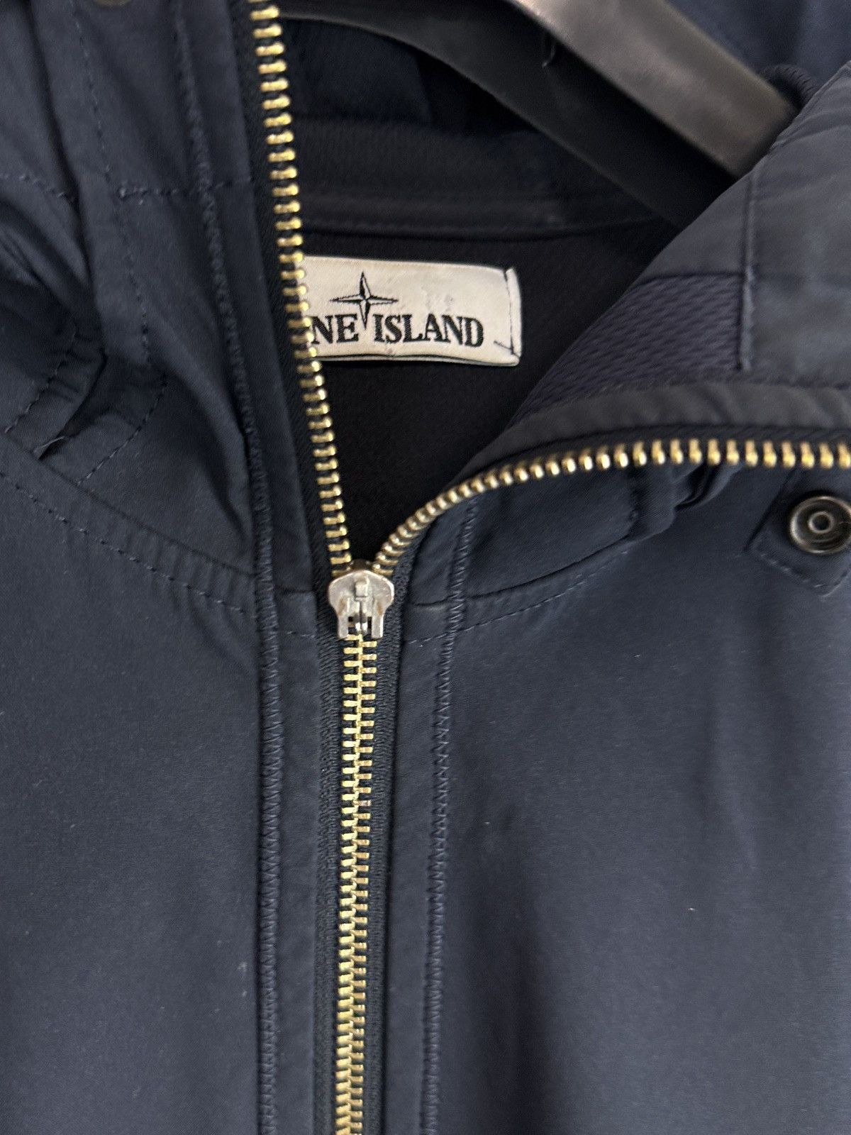 Stone Island Navy Blue Stone Island Light Soft Shell-R Jacket Size US L / EU 52-54 / 3 - 14 Thumbnail