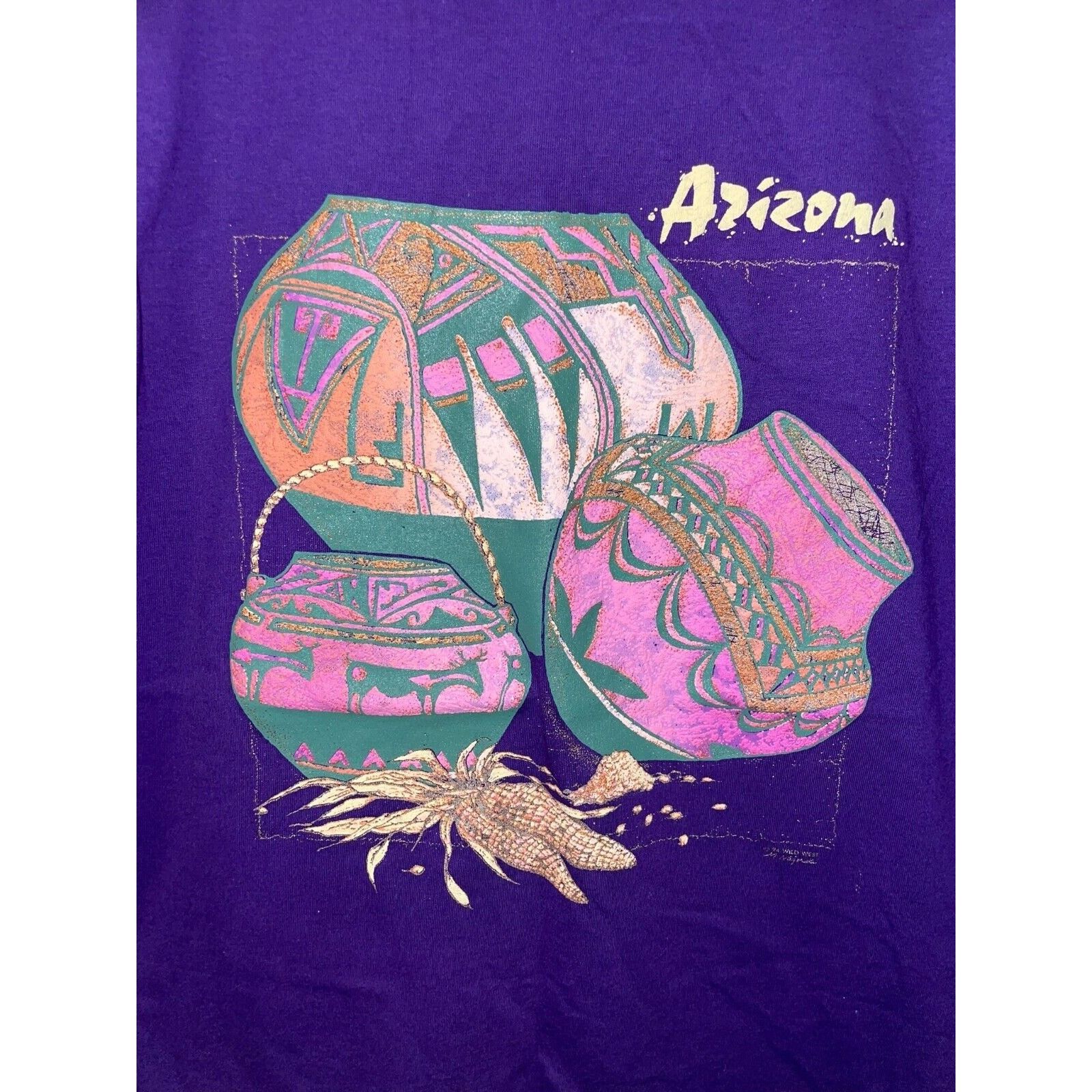 Jerzees Vintage Arizona Native Shirt Pots Shirt Tee AZ VTG 90s Large Size US L / EU 52-54 / 3 - 2 Thumbnail