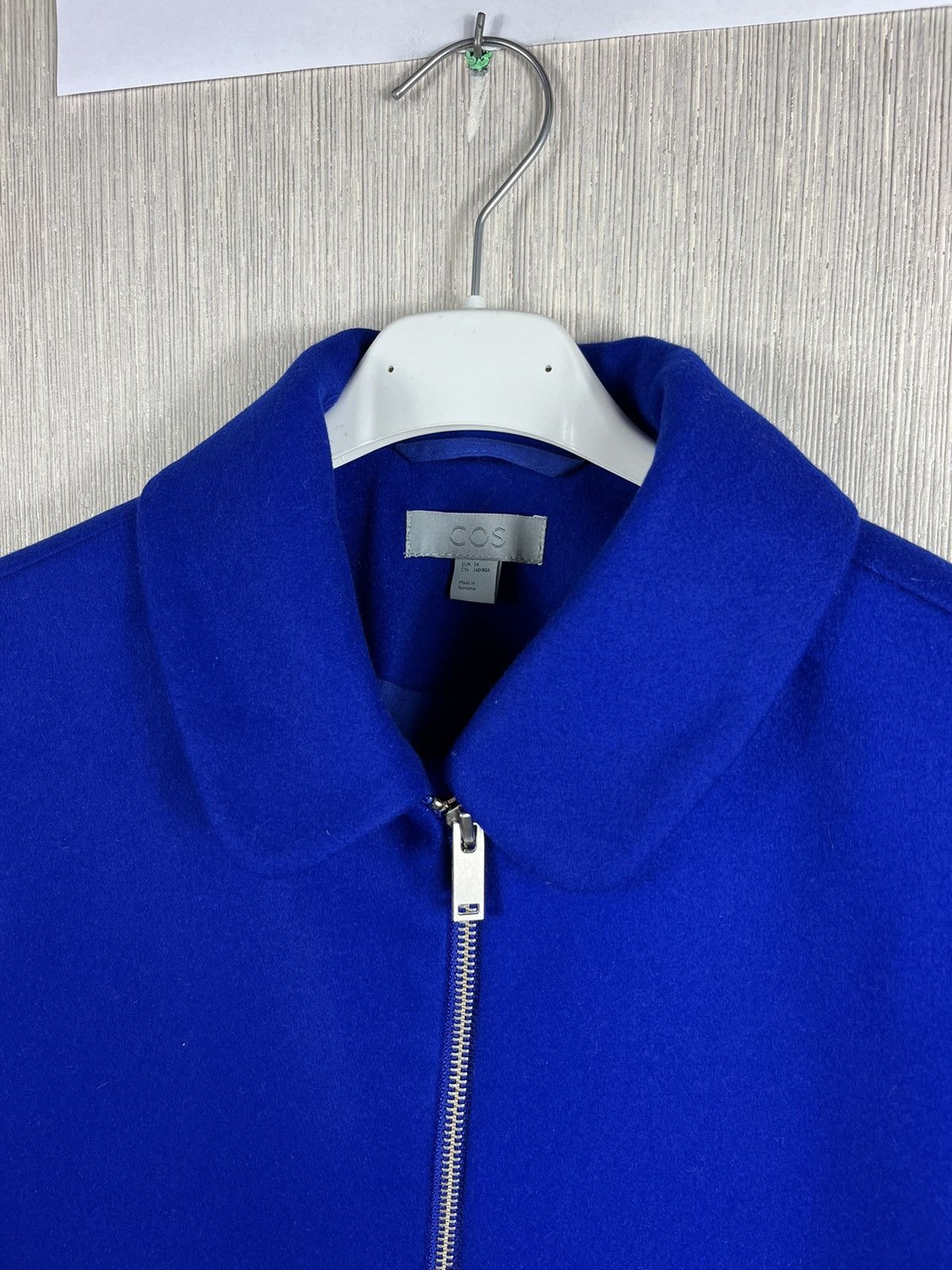 Cos × Designer COS wool cashmere blue zip coat jacket casual classic Size XS / US 0-2 / IT 36-38 - 6 Thumbnail