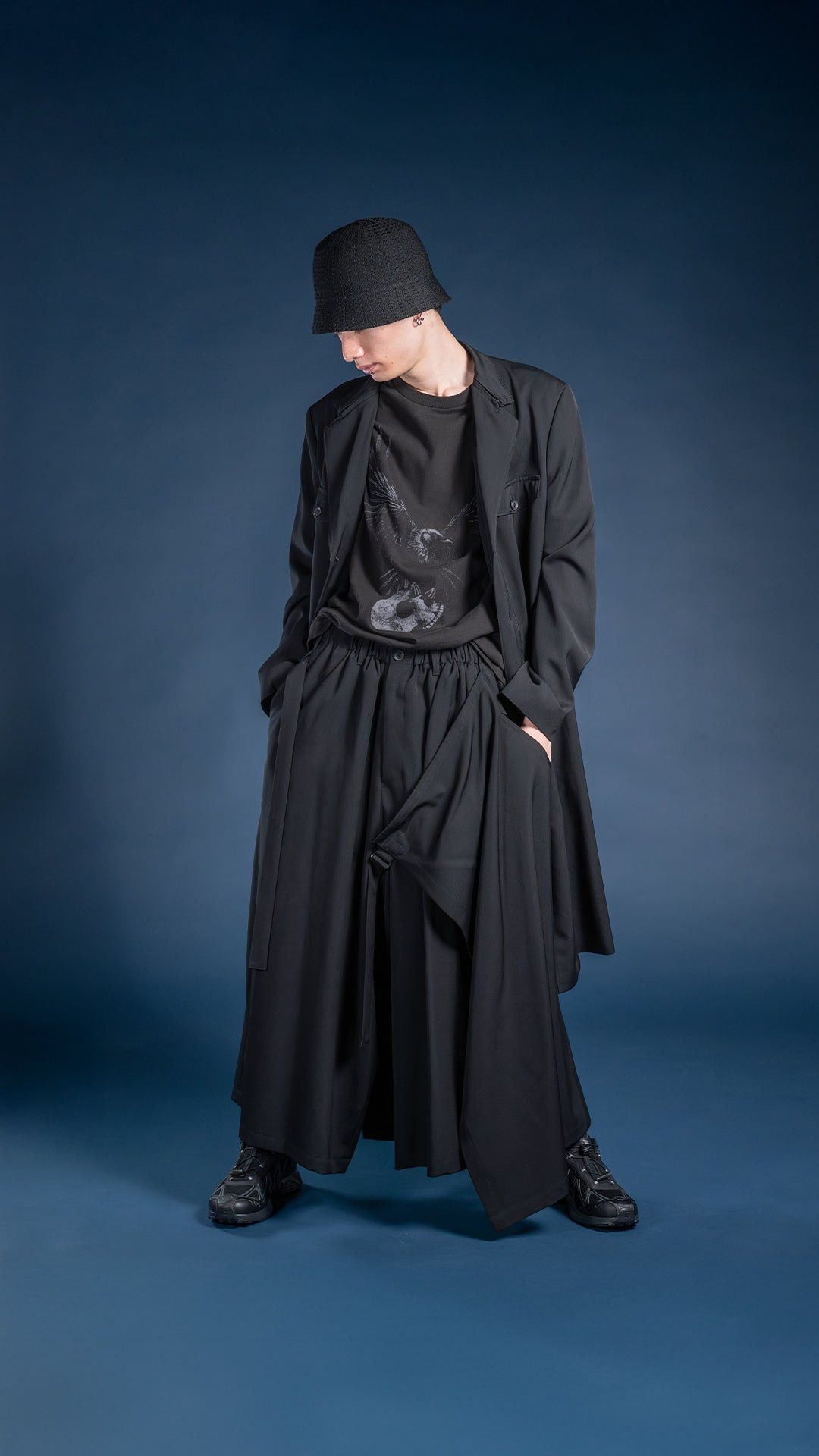 Yohji Yamamoto Yohji Yamamoto Pour Homme WOOL 3BUTTONS ZIP LONG COAT Jacket Size US S / EU 44-46 / 1 - 9 Thumbnail