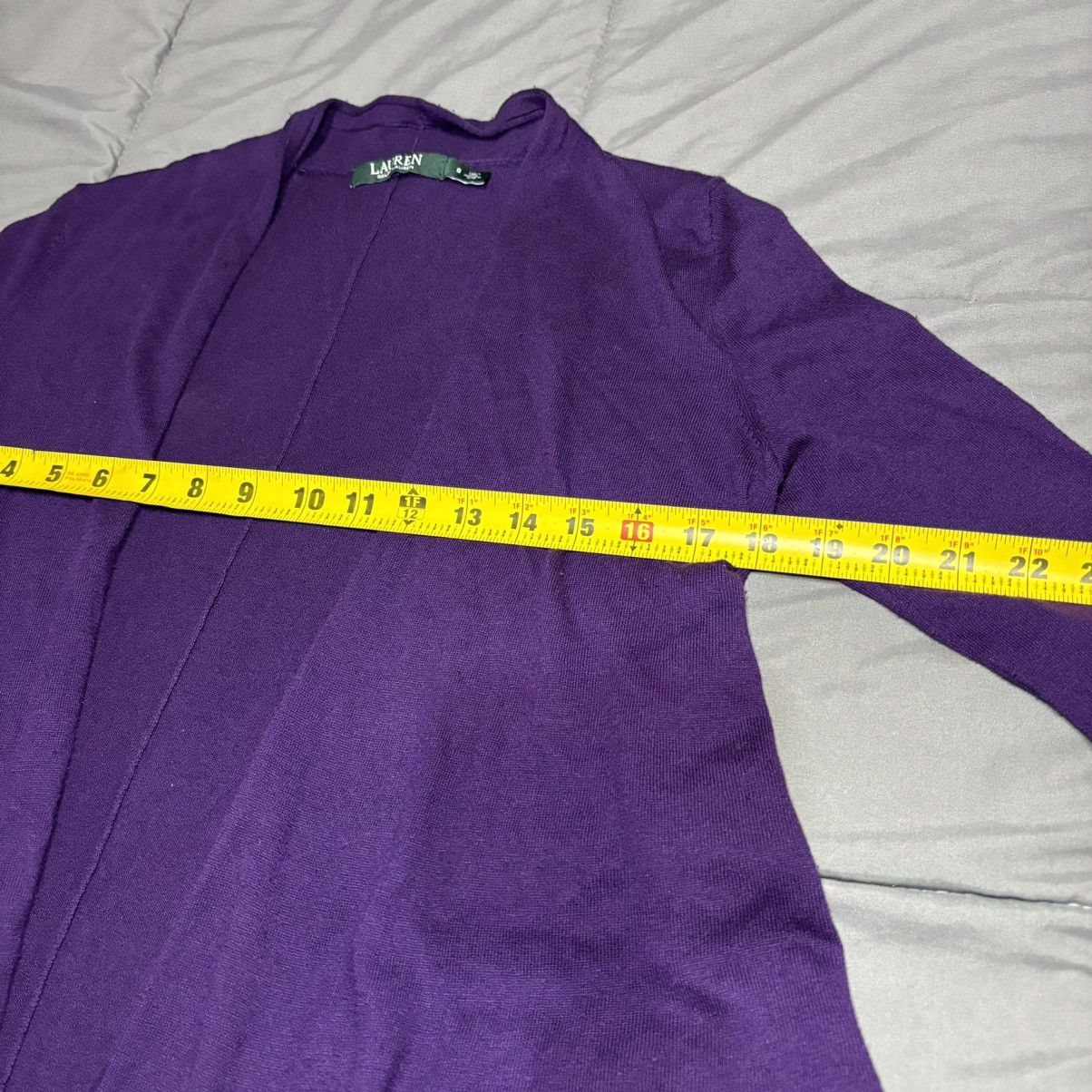 Ralph Lauren Lauren Ralph Lauren sz S purple cardigan Green label Size S / US 4 / IT 40 - 6 Thumbnail