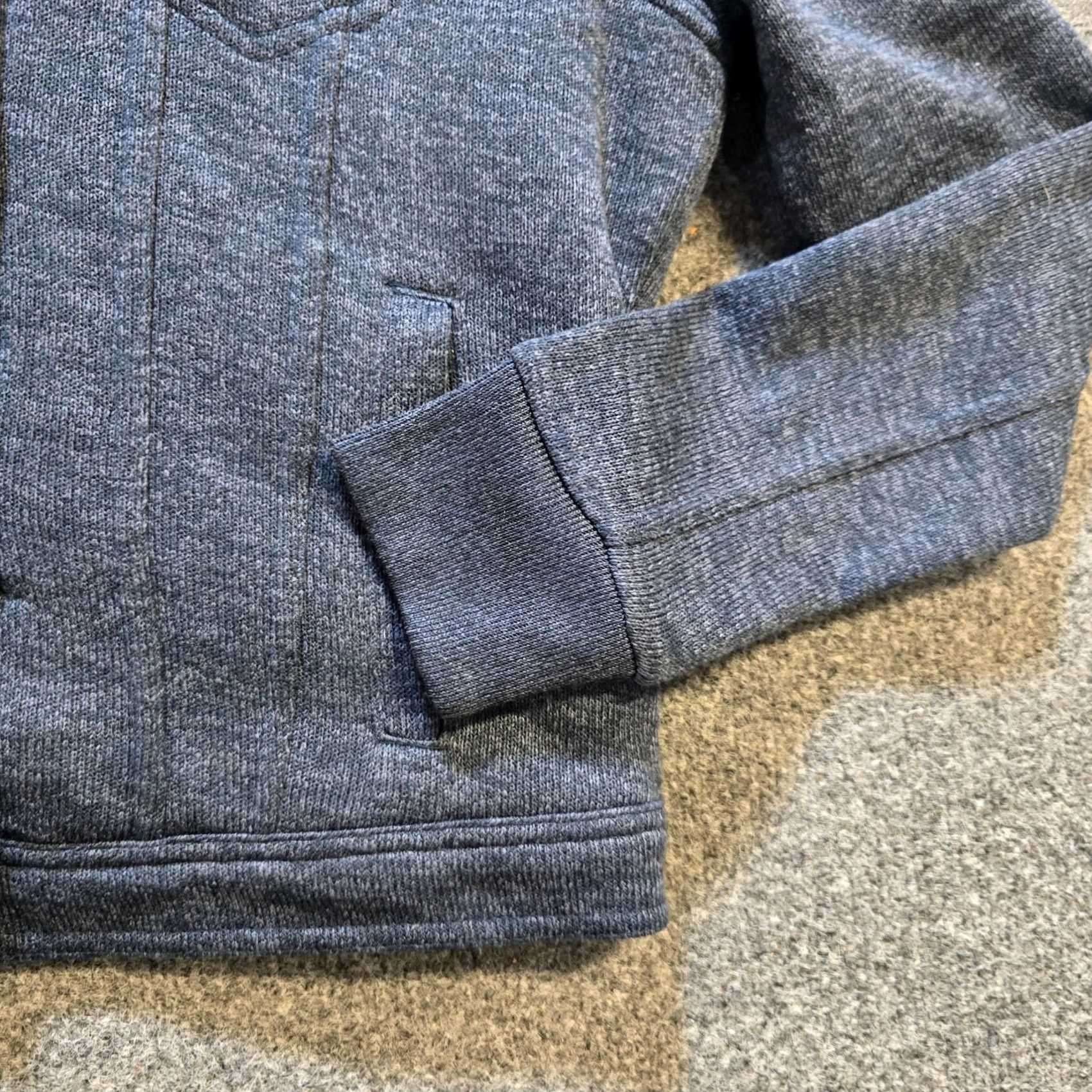 Abercrombie & Fitch Abercrombie & Fitch Jacket Womens Small Blue Fleece Lined Trucker Pockets Casual Jacket Size S / US 4 / IT 40 - 3 Thumbnail