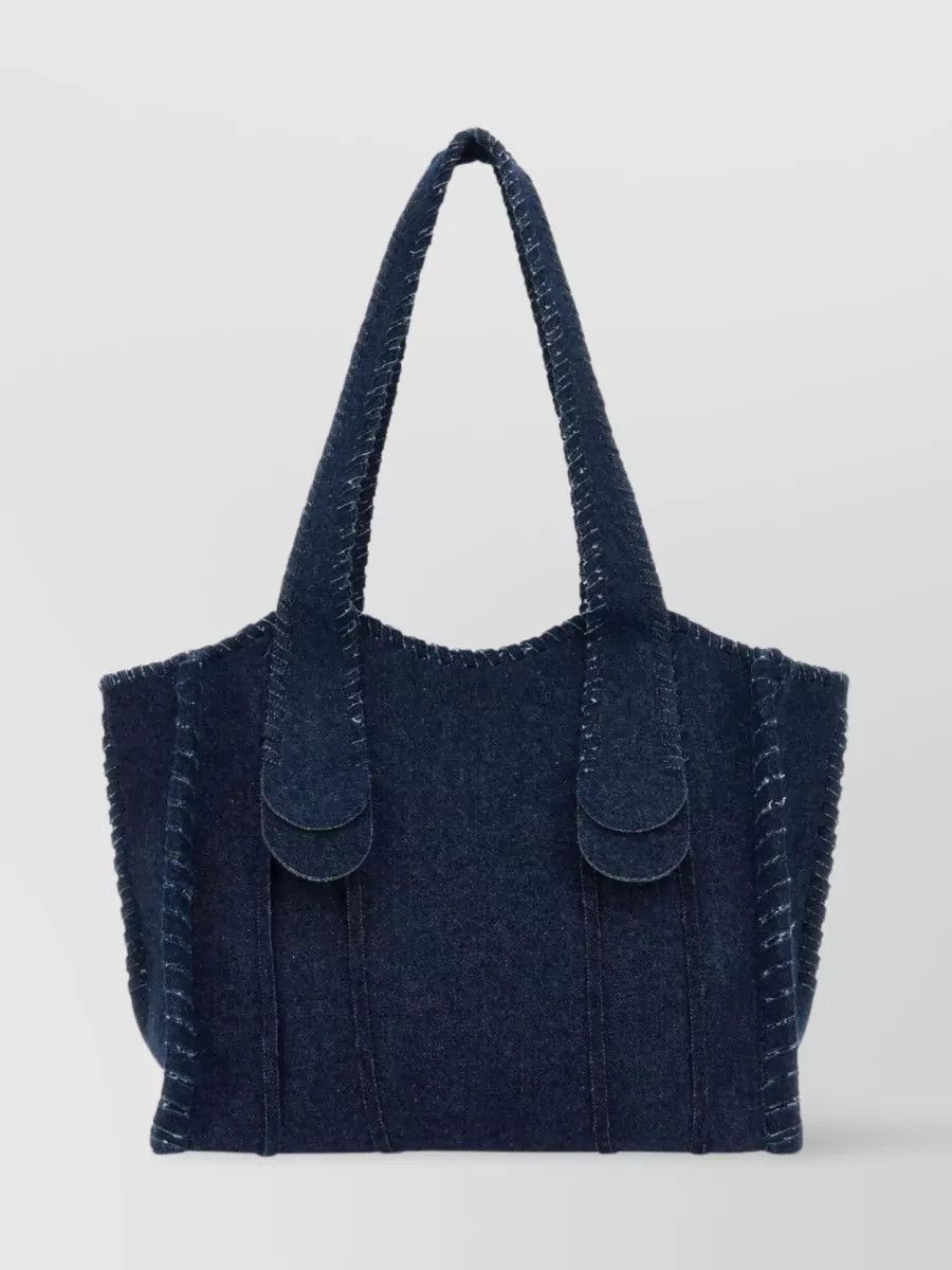 Chloe o1loc1c1024 Size: OS / Mony Medium Tote in Denim Size ONE SIZE - 4 Thumbnail