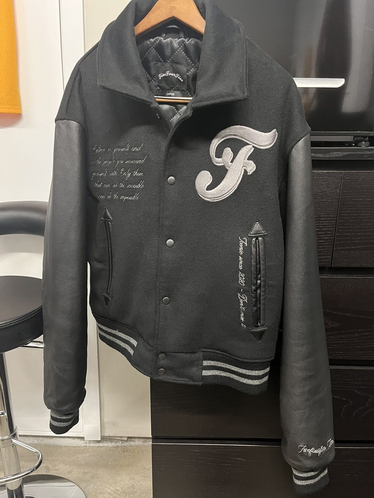 image of Fivefourfive Jacket in Black, Men's (Size Large)