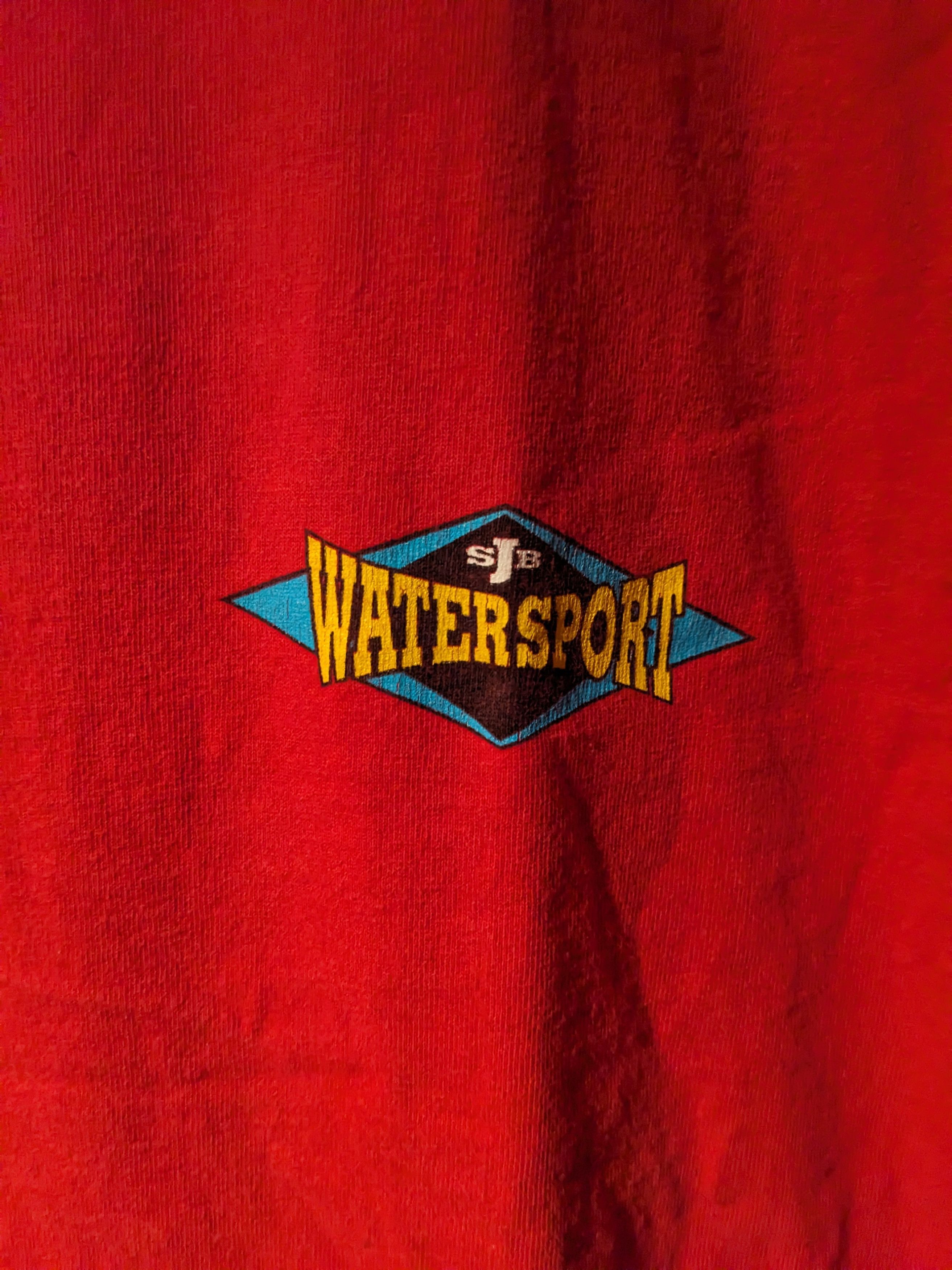 St. Johns Bay × Vintage Vintage 90s Wave Action Water Sport St. John's Bay T-Shirt Size US L / EU 52-54 / 3 - 4 Thumbnail