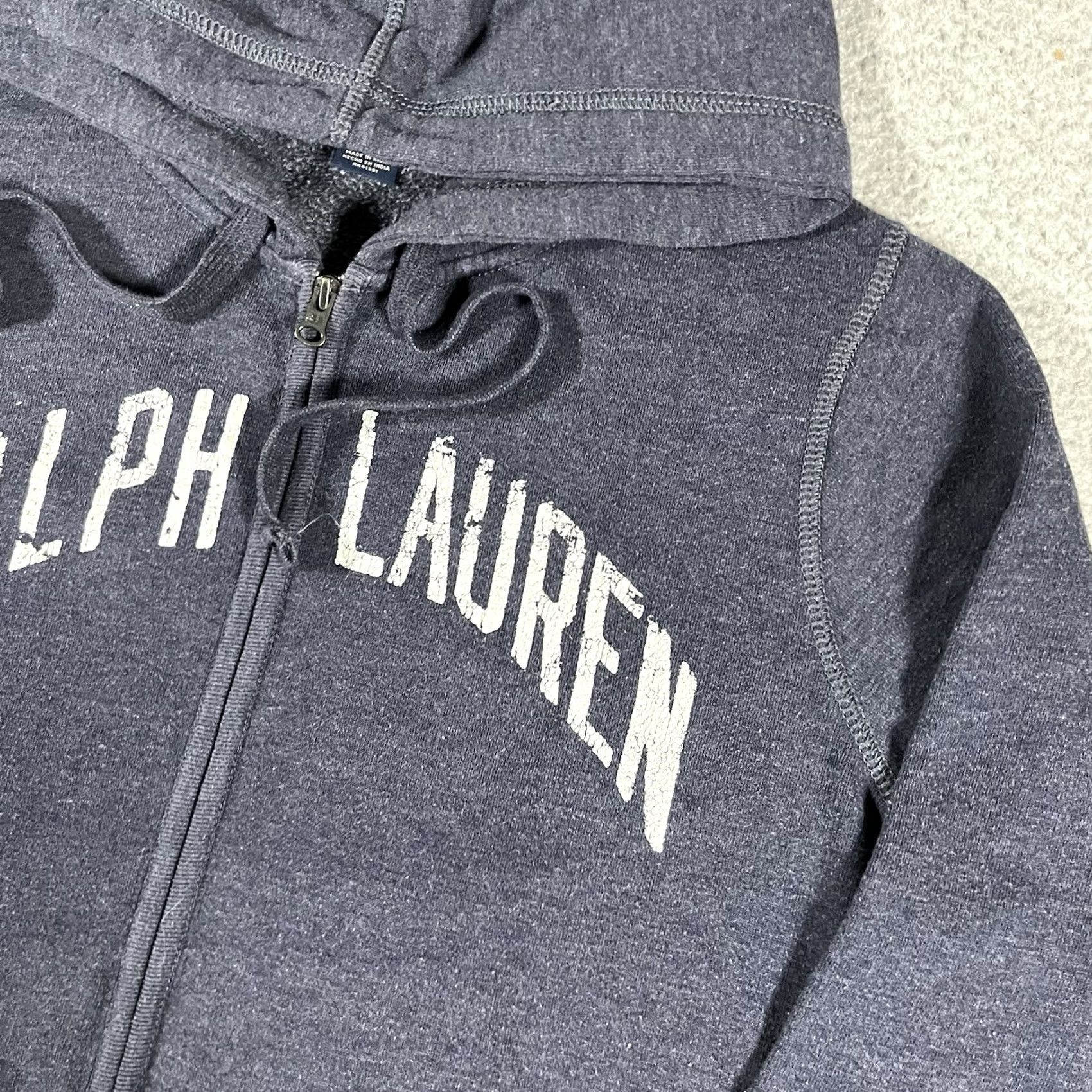 Polo Ralph Lauren VINTAGE Polo Ralph Lauren Hoodie Mens XL Full Zip Sweatshirt Y2K 67 Blue Size US XL / EU 56 / 4 - 6 Thumbnail