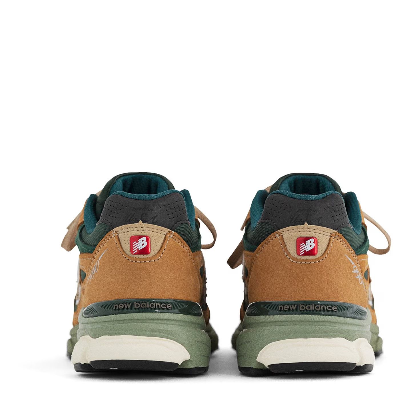 New Balance o1g2r1mq0426 990s Trainers in Tan/Green Size US 5.5 / EU 38 - 3 Thumbnail