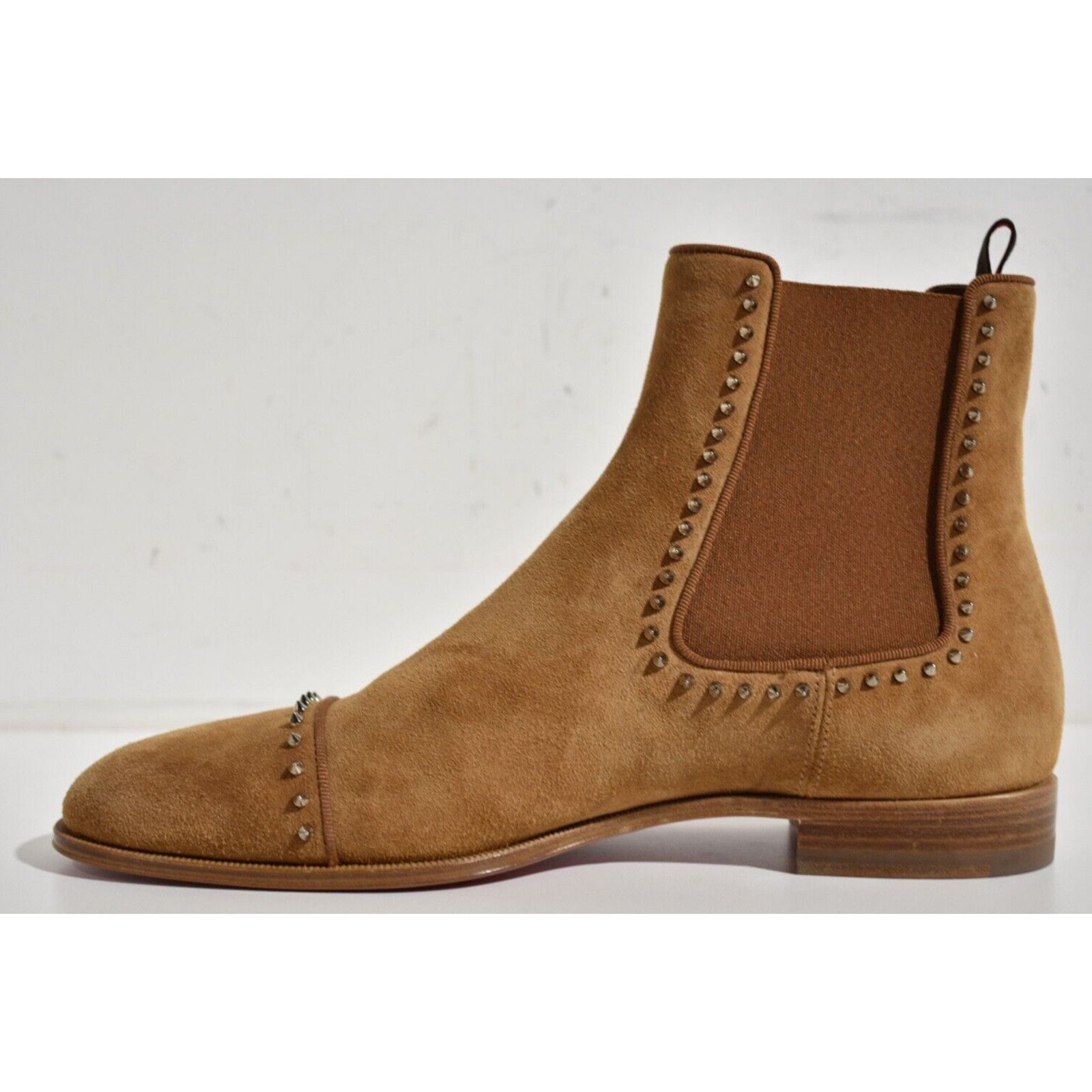 Christian Louboutin Christian Louboutin Mens Brown Suede Spike Boot 45 12 Size US 12 / EU 45 - 9 Thumbnail