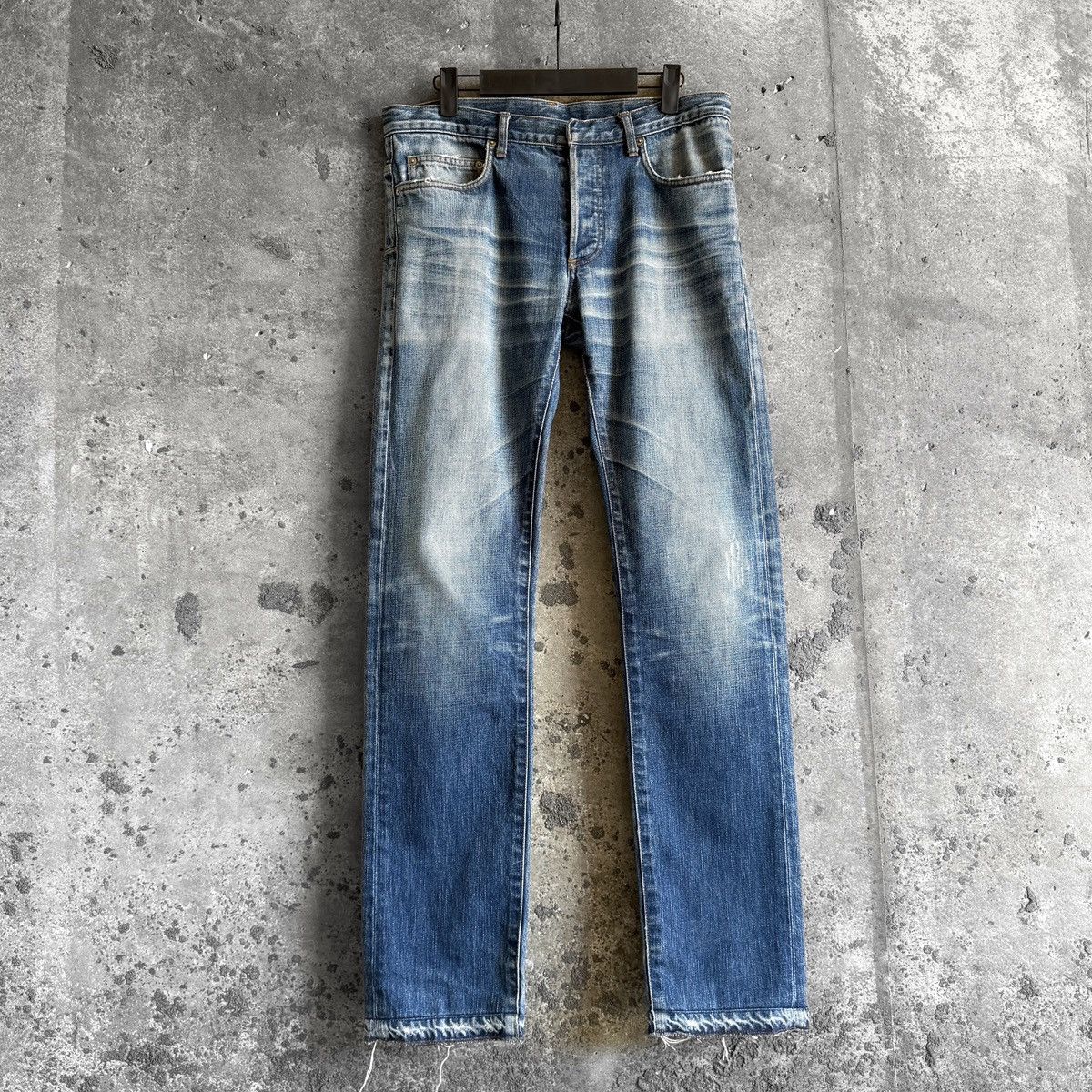 Dior × Hedi Slimane Dior Homme AW06 Blue Clawmark Denim | Grailed