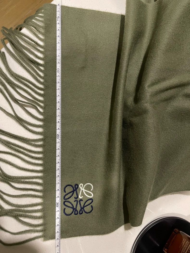 Loewe LOEWE Cashmere Scarf Dark Green - dmc Size ONE SIZE - 1 Thumbnail