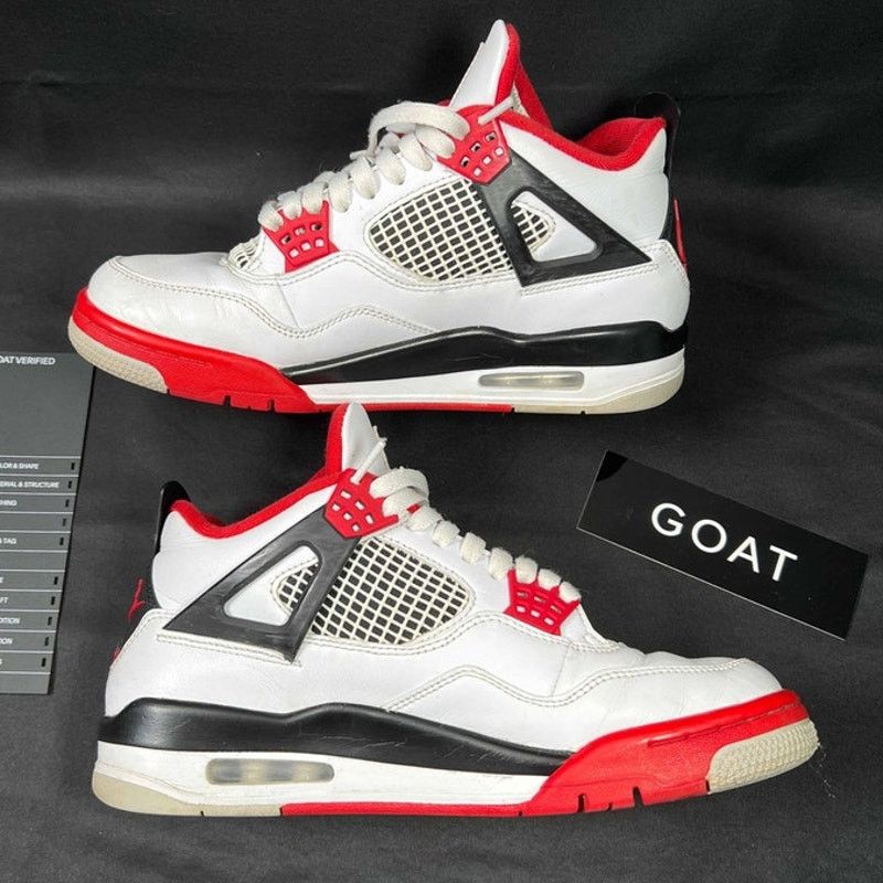 Jordan Brand × Nike Size 8 Nike Air Jordan 4 Retro OG Fire Red 2020 Men's Shoes Size US 8 / EU 41 - 3 Thumbnail