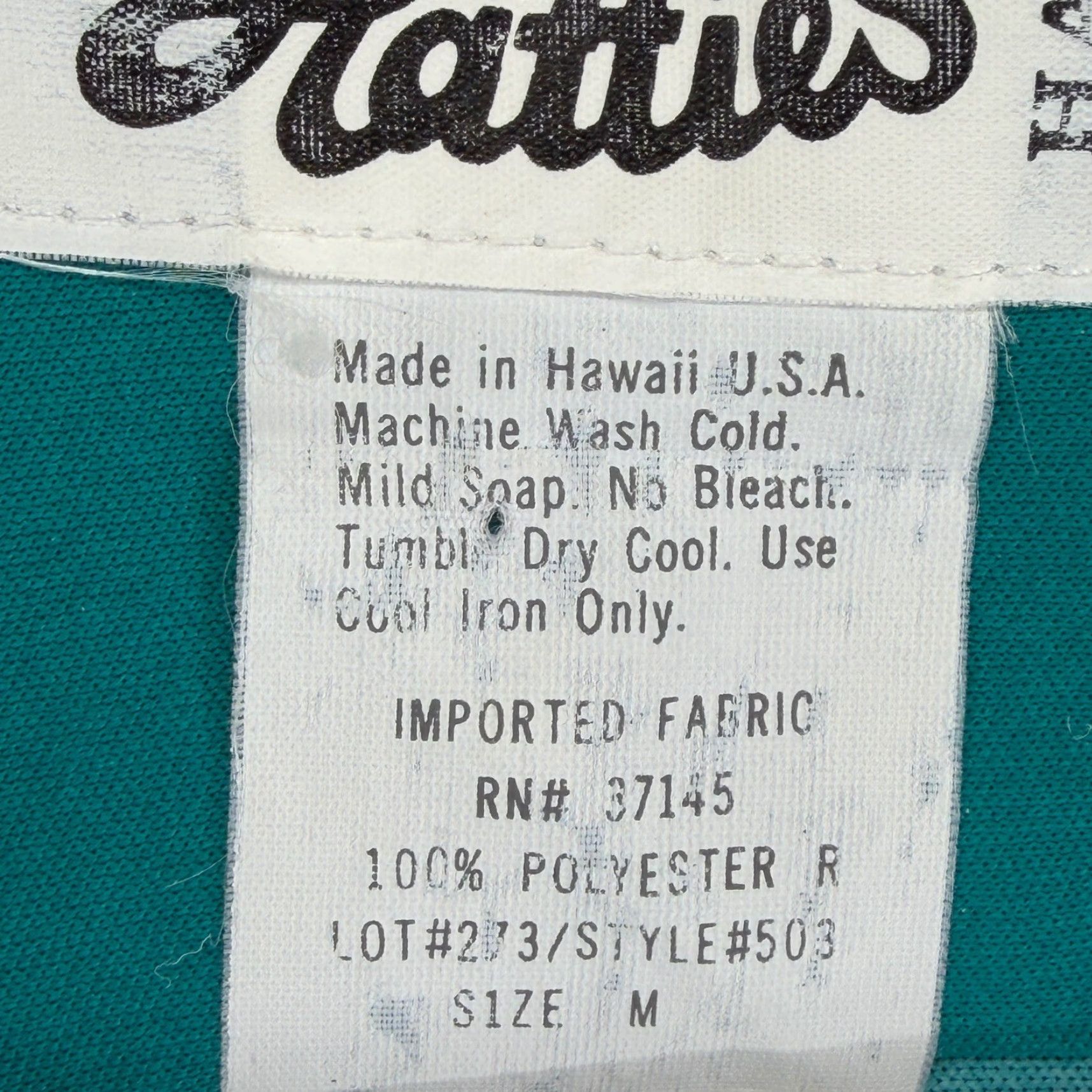 Hilo Hattie VINTAGE Hilo Hattie Teal Floral Hibiscus Hawaiian Shirt M Mens Short Sleeve Blue Size US M / EU 48-50 / 2 - 4 Thumbnail
