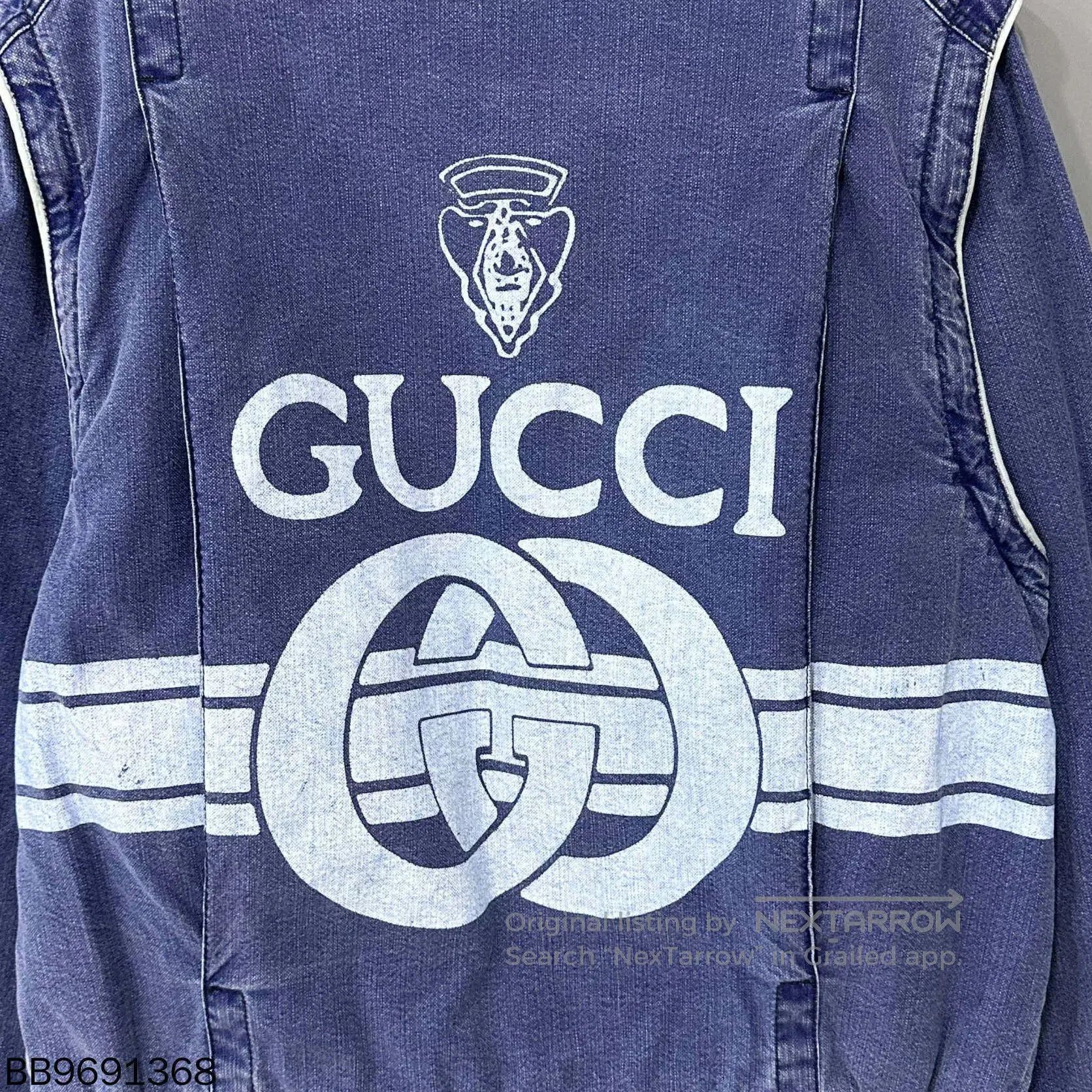 Gucci Gucci Banana Patch Logo Denim Jacket. Size US S / EU 44-46 / 1 - 3 Thumbnail