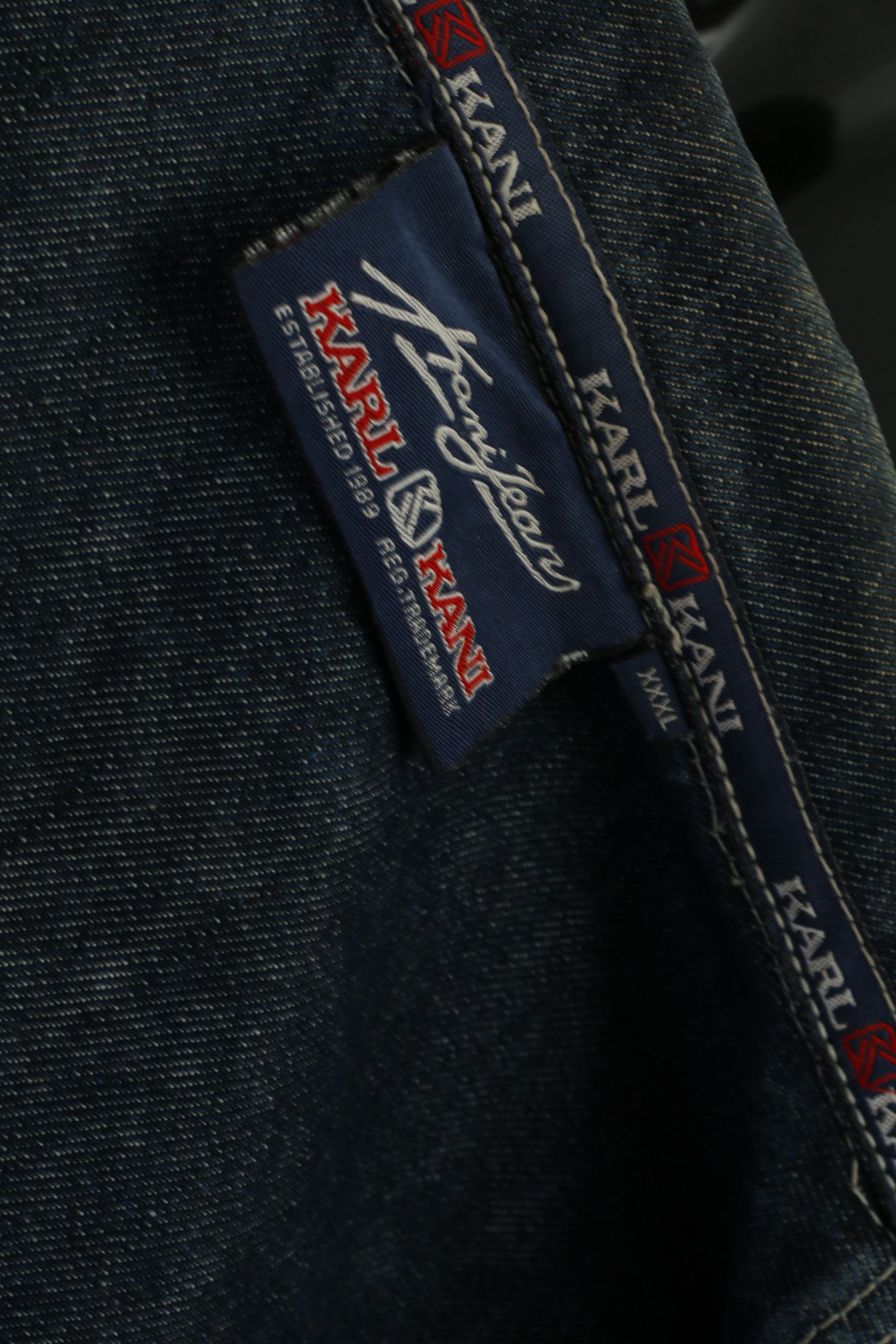 Karl Kani Vintage Karl Kani 3XL Denim Jacket Navy Cotton 0419 Size US XXL / EU 58 / 5 - 6 Thumbnail
