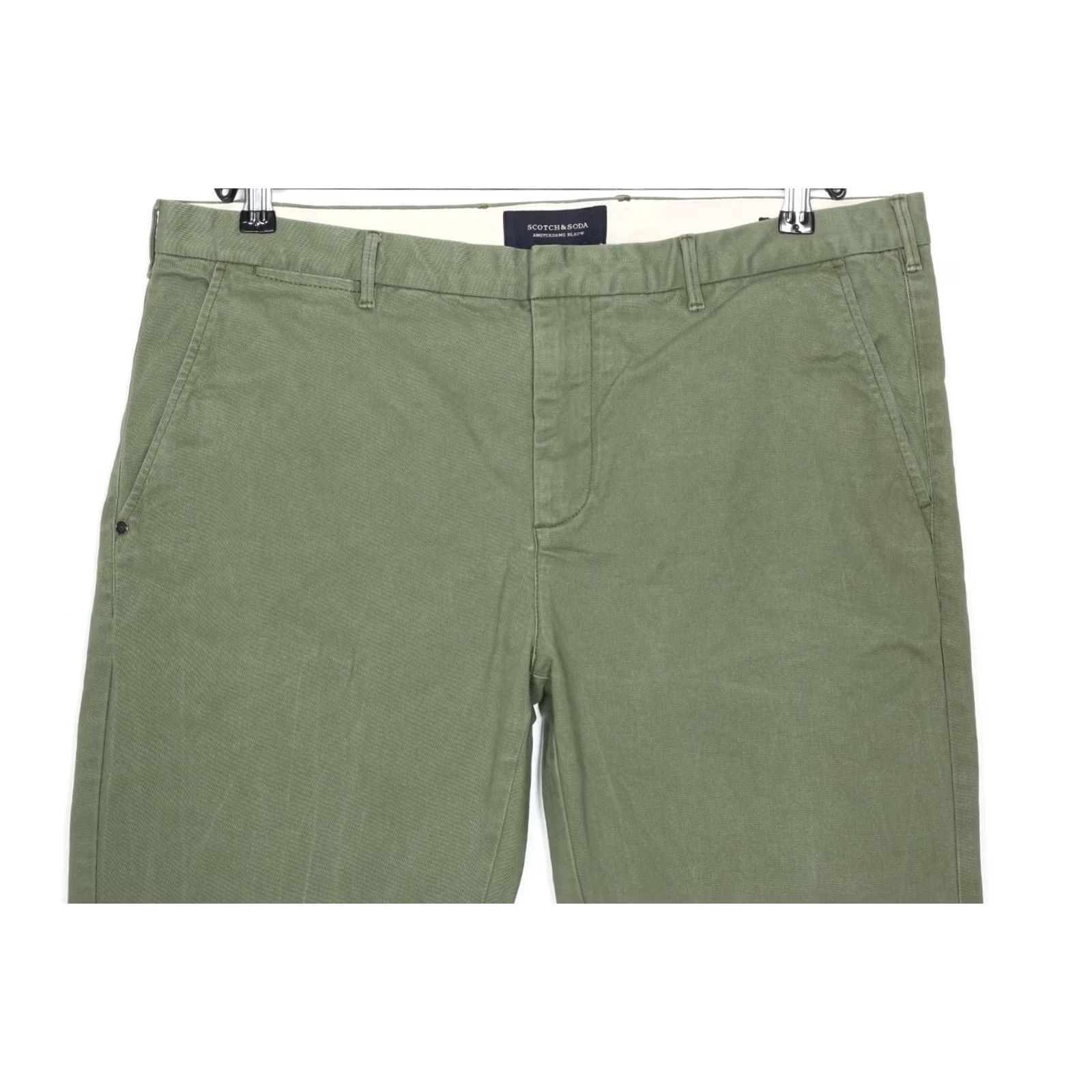 Scotch & Soda SCOTCH & SODA STUART Stretch Chino Pants Trousers Men 36/34 Green DZ6385 Size US 36 / EU 52 - 2 Thumbnail