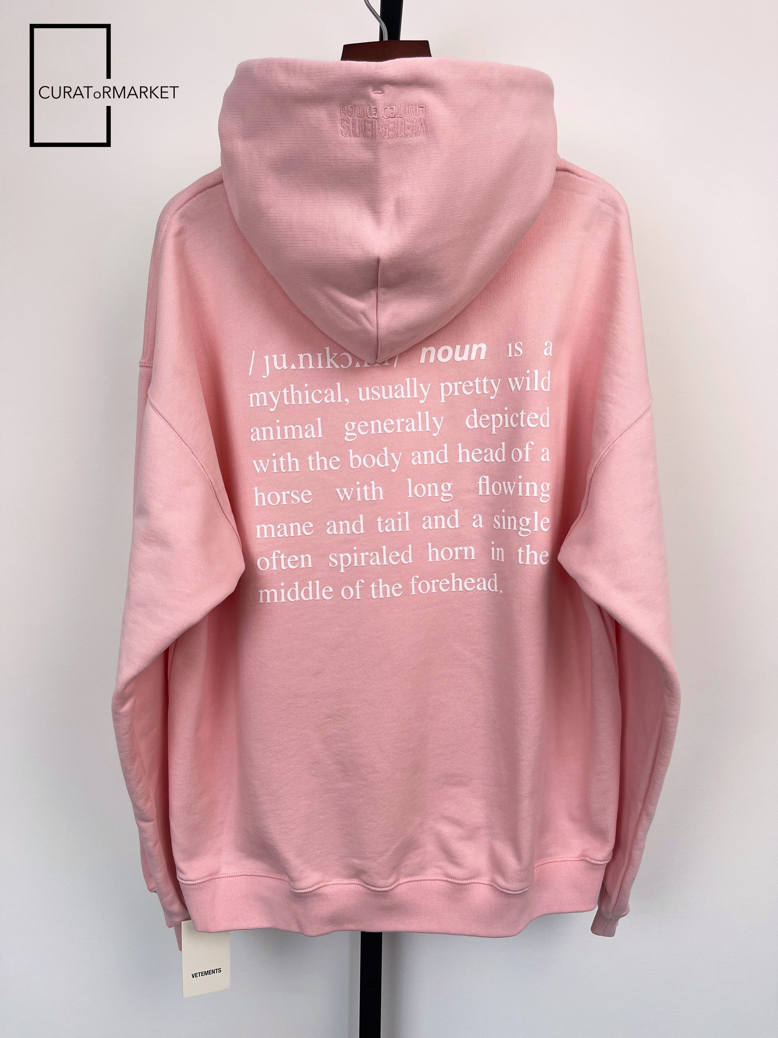 Vetements Limited Edition Unicorn Definition Print Mythical Pink FW22 Size US XS / EU 42 / 0 - 2 Thumbnail