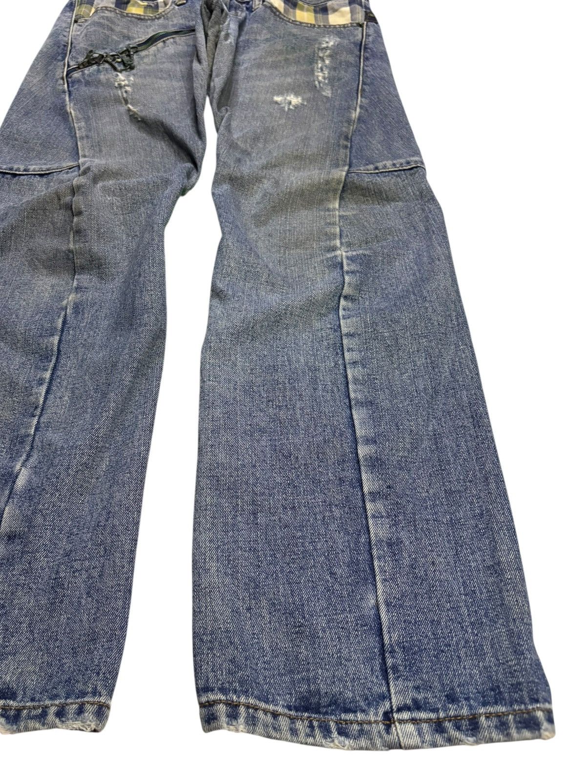 Japanese Brand Vintage Breathmint Double Waist Mud Wash Loose Jeans Size US 32 / EU 48 - 7 Thumbnail