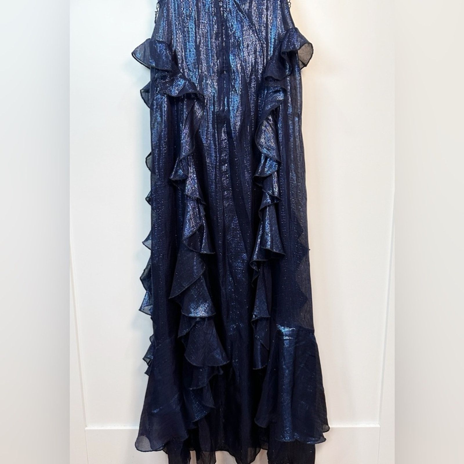 Alice McCall Alice McCall Salvatore Cascading Ruffle Metallic Gown Size XS / US 0-2 / IT 36-38 - 11 Thumbnail