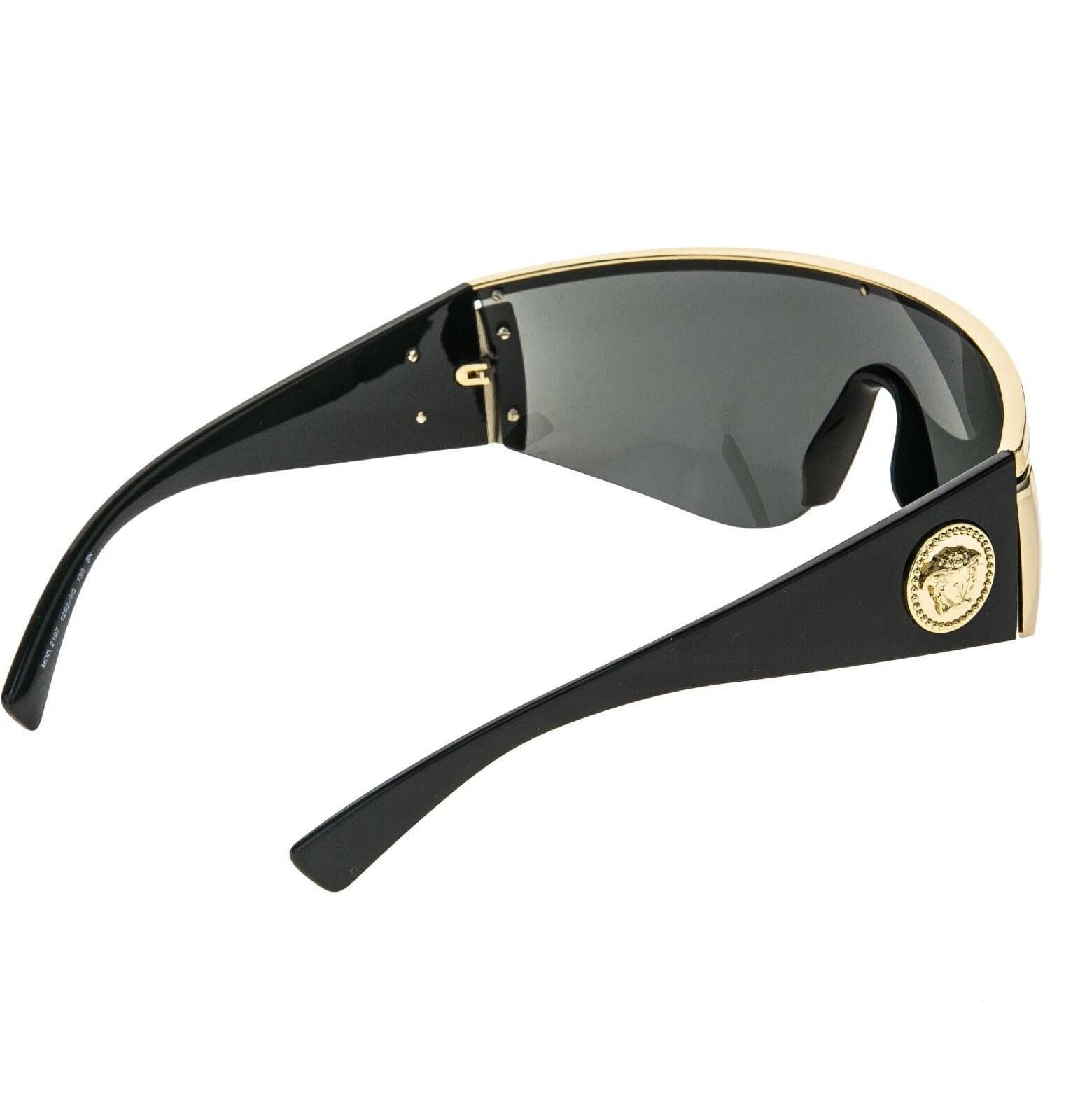 Versace VERSACE 2197 TRIBUTE SHIELD Black VE2197 Unisex Sunglasses Size ONE SIZE - 9 Thumbnail