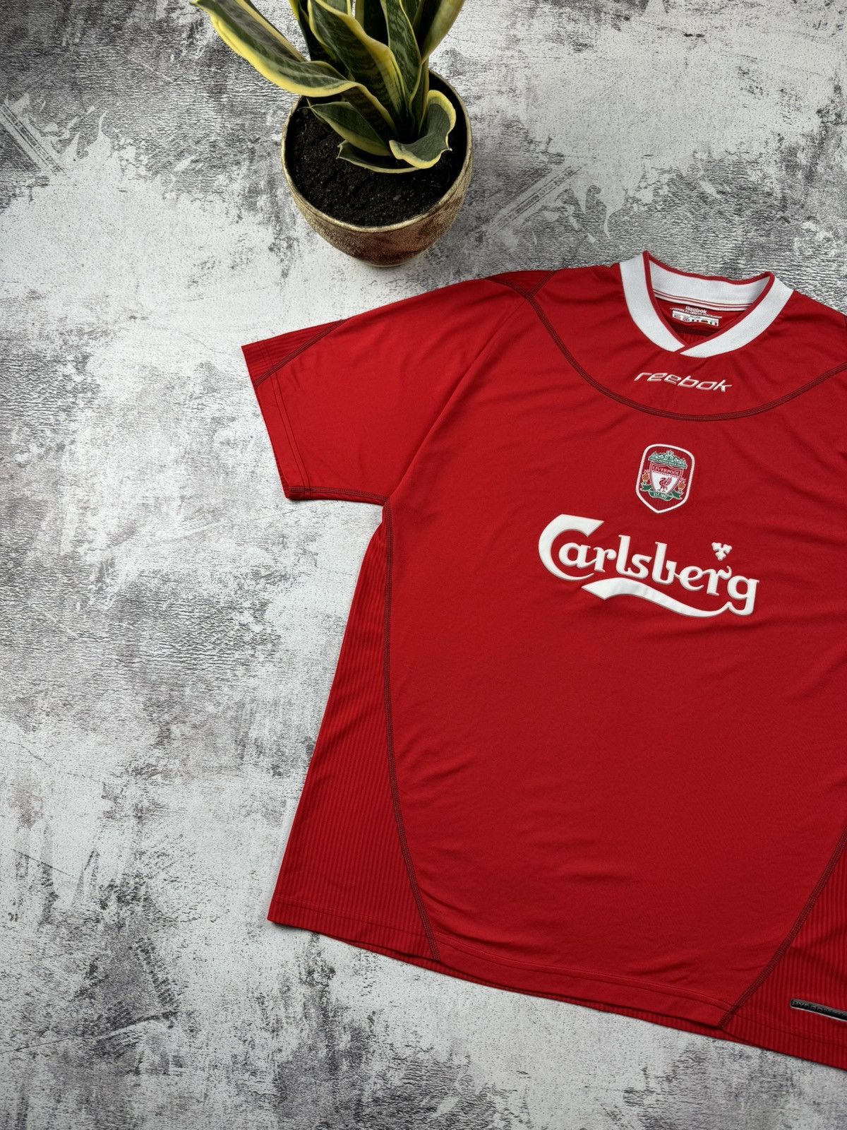 Reebok Liverpool 2002/2003 Garlsberg Reebok Blockcore Jersey Tshirt Size US XL / EU 56 / 4 - 4 Thumbnail