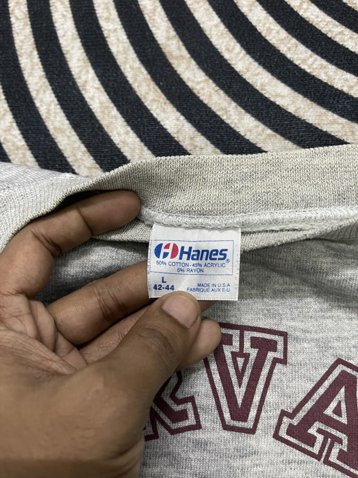 Hanes VINTAGE 70s/80s HAVARD ATH. DEPT SWEATSHIRT DISTRESSED Size US M / EU 48-50 / 2 - 11 Thumbnail
