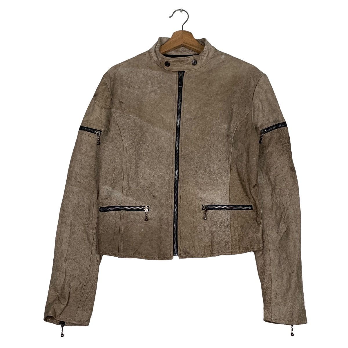 5351 POUR LES HOMMES 5351 Pour Les Hommes Cowhide Leather Jacket #0365-C17 Size S / US 4 / IT 40 - 1 Thumbnail