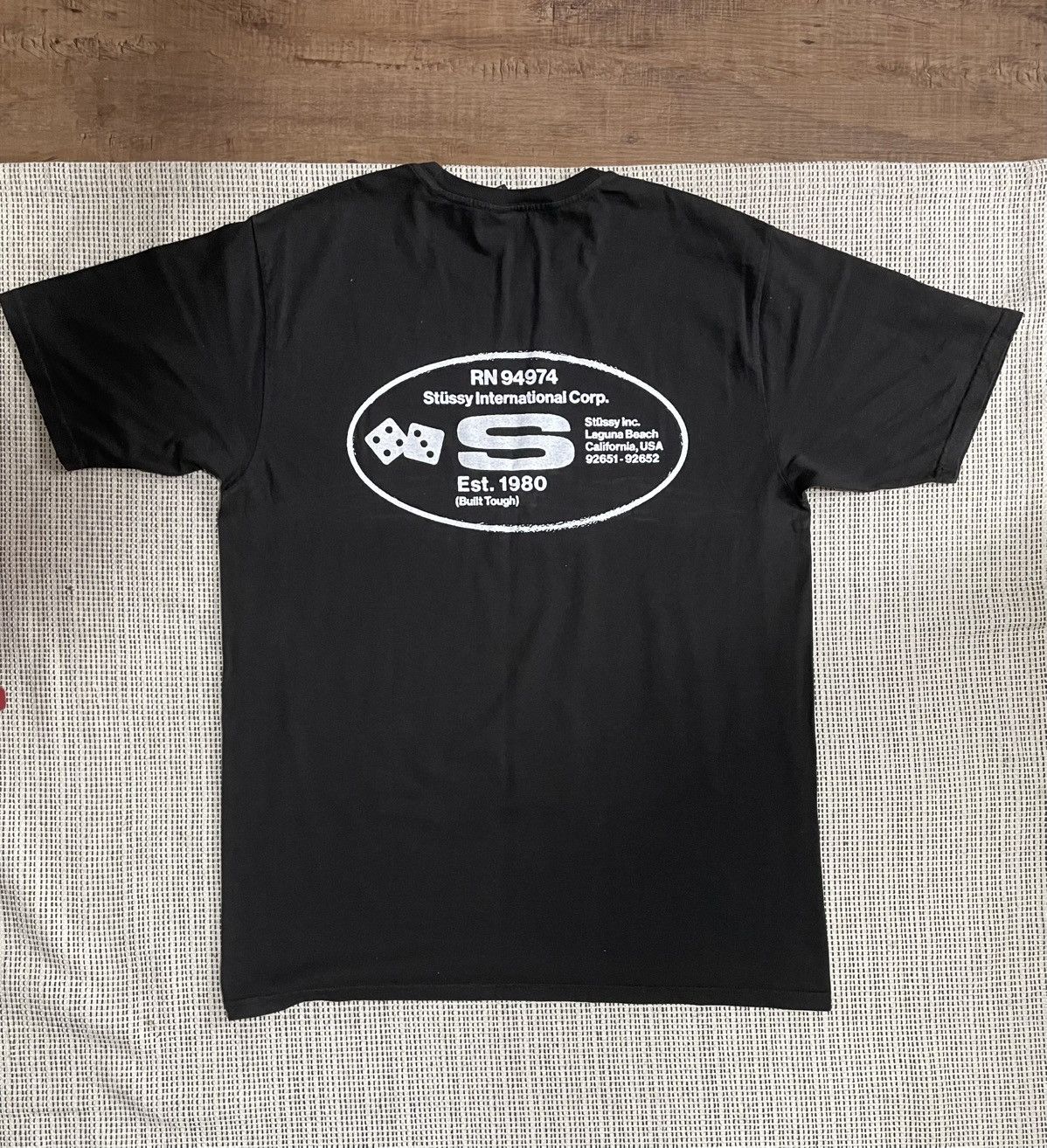 Stussy stussy oval corp tee black Size US M / EU 48-50 / 2 - 1 Thumbnail
