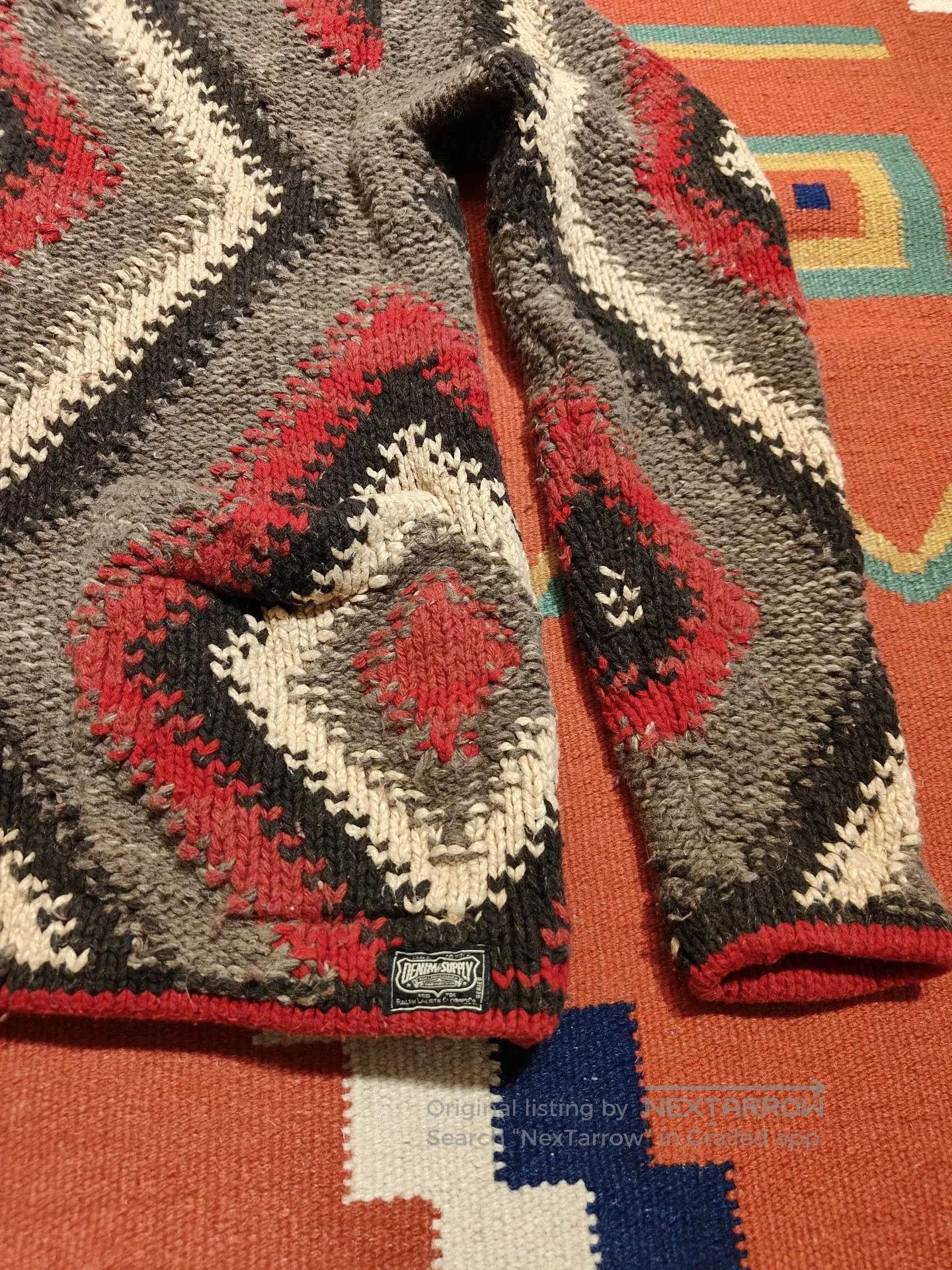 RRL Ralph Lauren Polo Ralph Lauren Navajo Zip-Up Sweater. Size US M / EU 48-50 / 2 - 6 Thumbnail