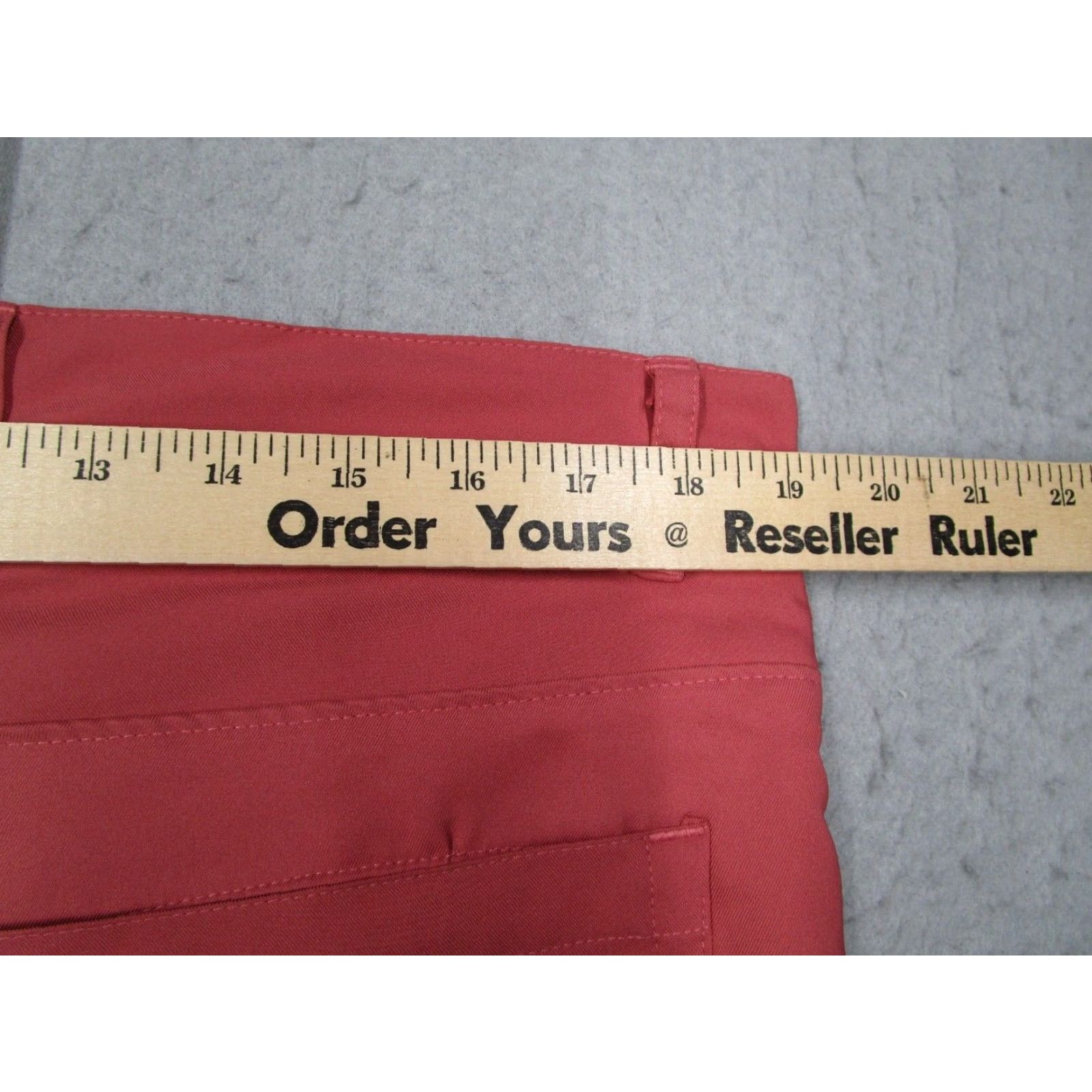 Vintage Matte Grey Men Pants 34 Red Player Fit 4 Way Stretch Work Casual Golf 34x33 Slimming Pockets Straight Chino Polyester Machine Washable 34 Regular Mens Size US 34 / EU 50 - 6 Thumbnail