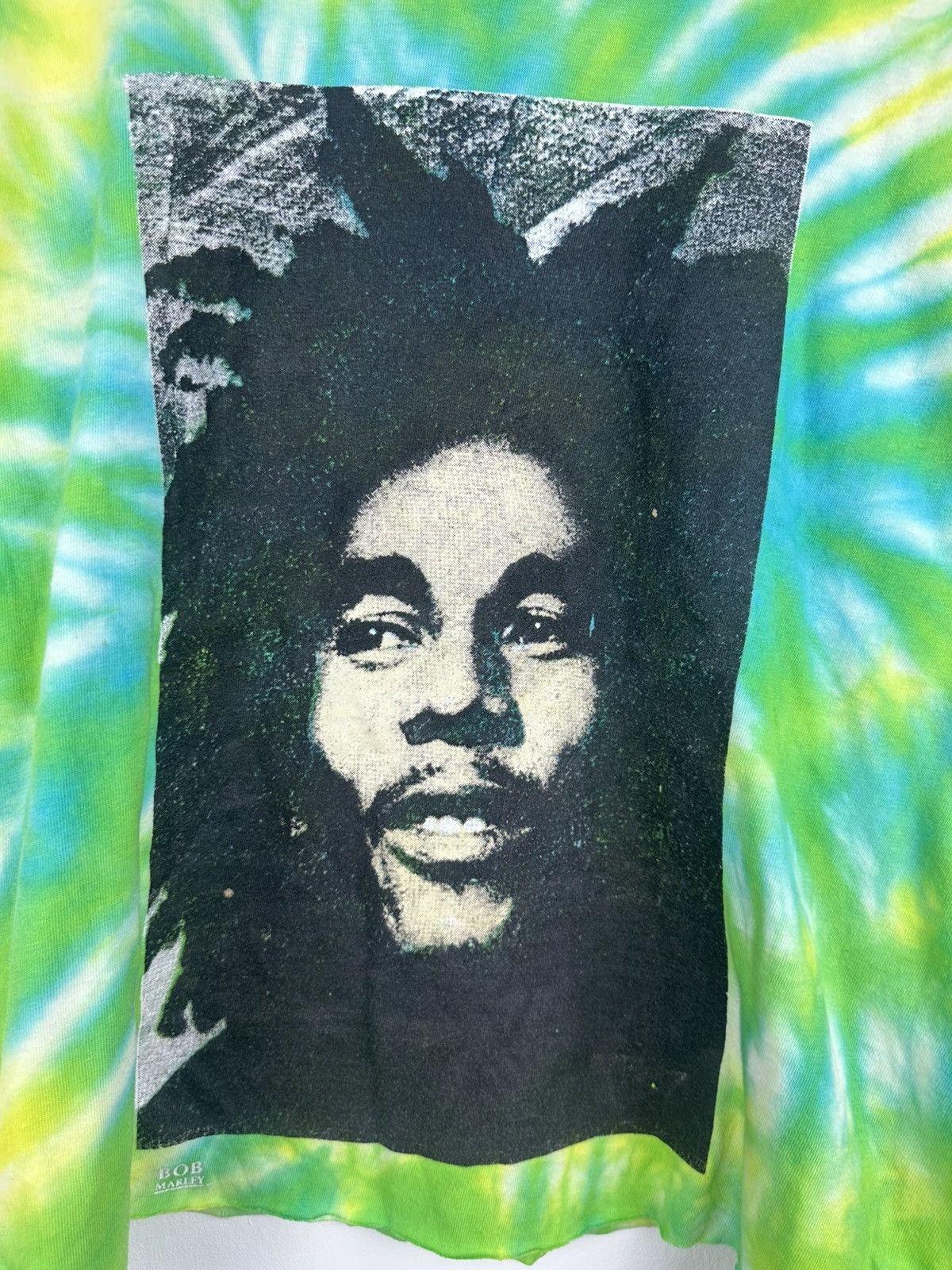 Bob Marley Vintage 90s Bob Marley Photo Crop Top Tee Size US L / EU 52-54 / 3 - 2 Thumbnail