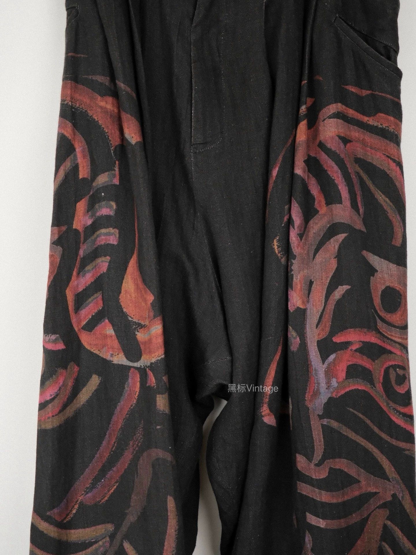 Yohji Yamamoto Yohji Yamamoto 20SS Vtg Linen Prntd Balloon Pants Size US 32 / EU 48 - 6 Thumbnail