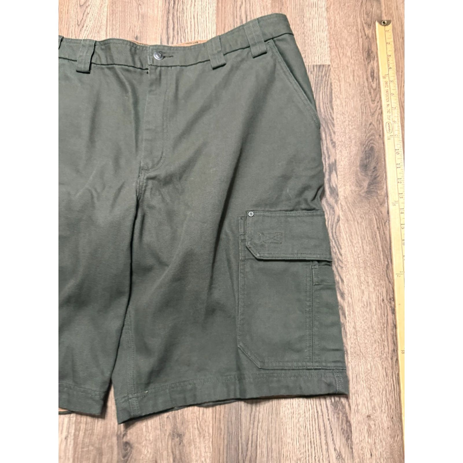 Vintage Duluth Cargo Shorts Mens Size 46 Brown Green Pockets Regular 46 Cargo Shorts Mens Brown Green Vintage No Size US 30 / EU 46 - 4 Thumbnail