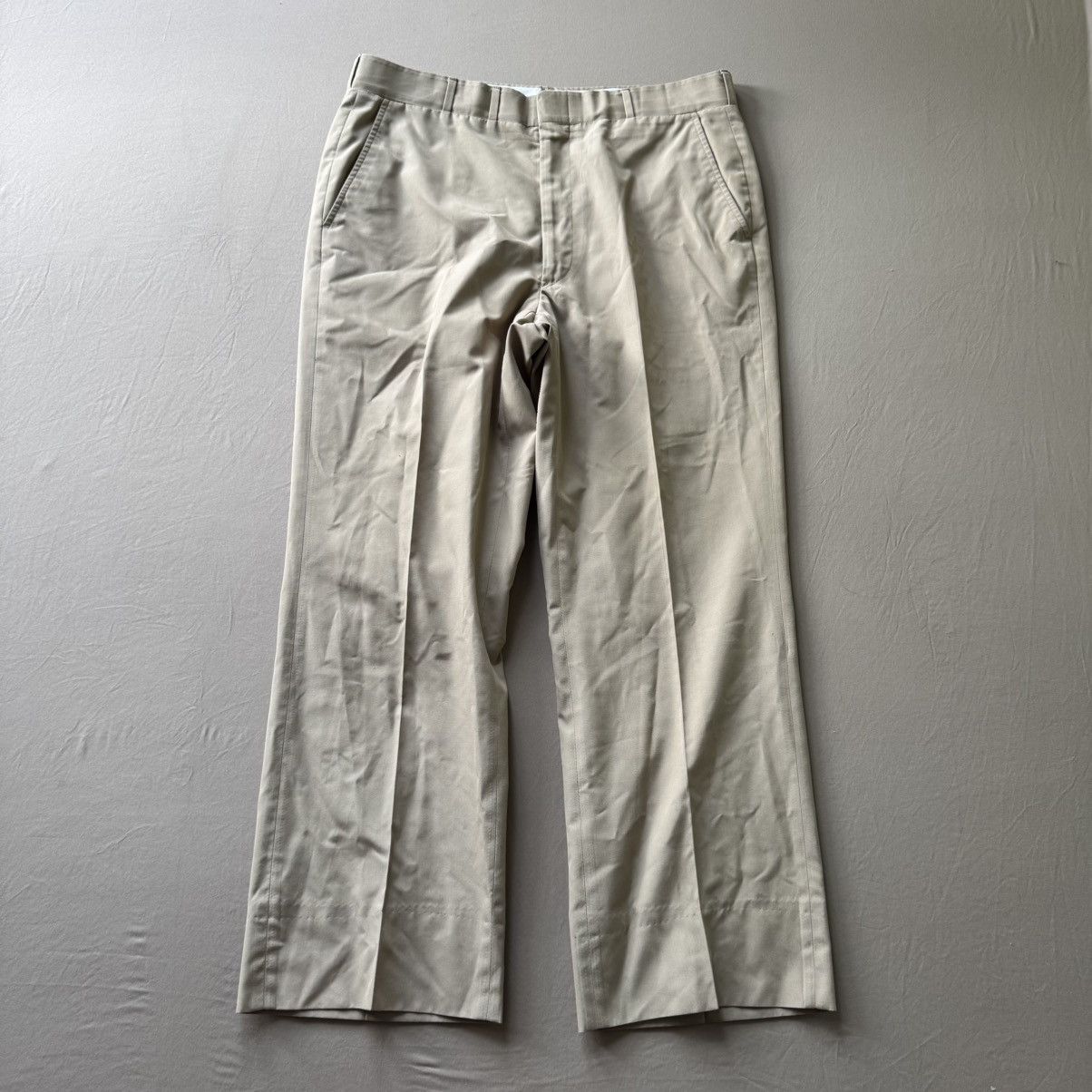 Corbin Vintage Corbin Flat Front Natural Shoulder Trousers Size 34R - 1 Thumbnail