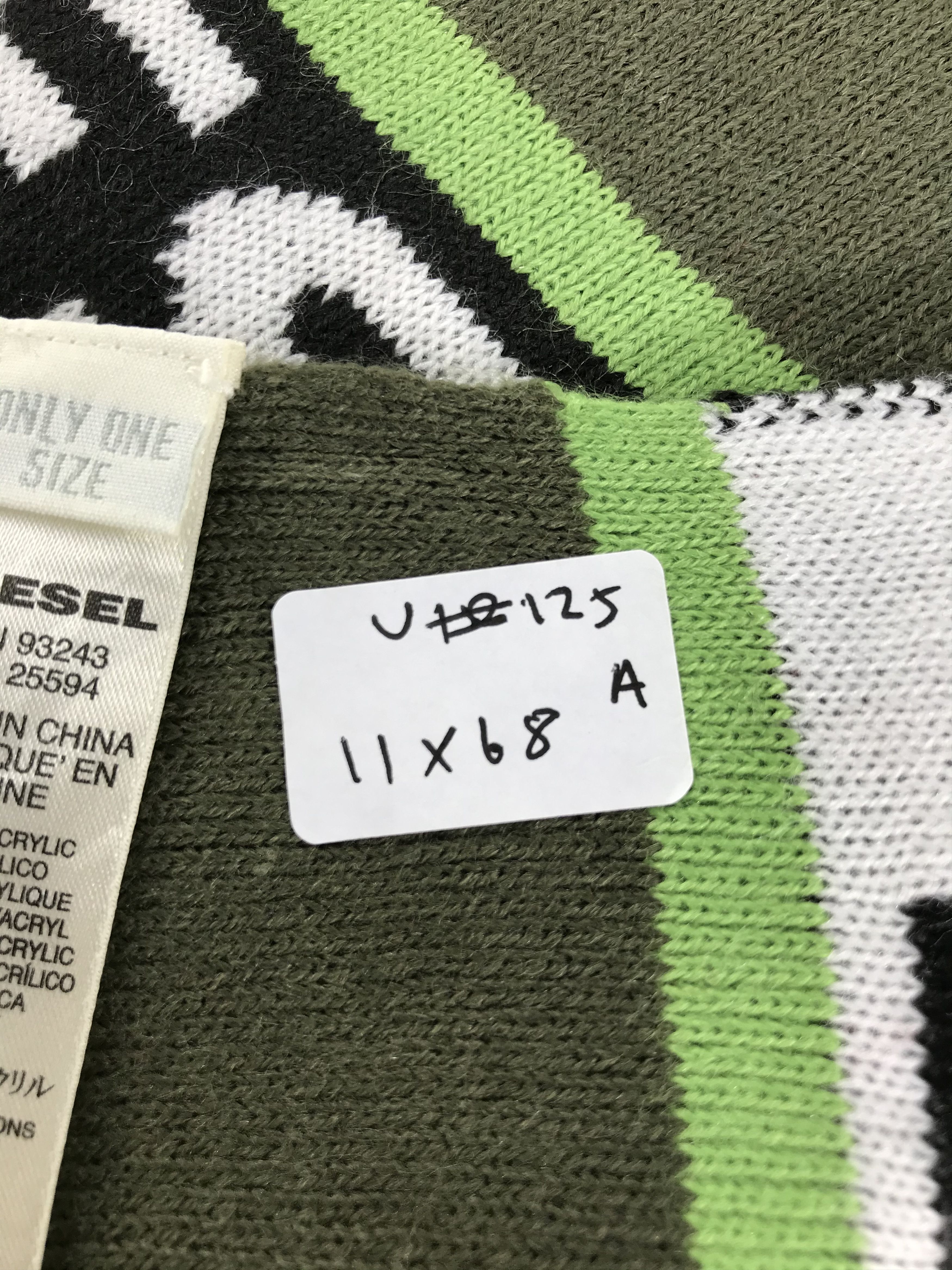Diesel Diesel Wool Scarf Muffler V125 Size ONE SIZE - 6 Thumbnail