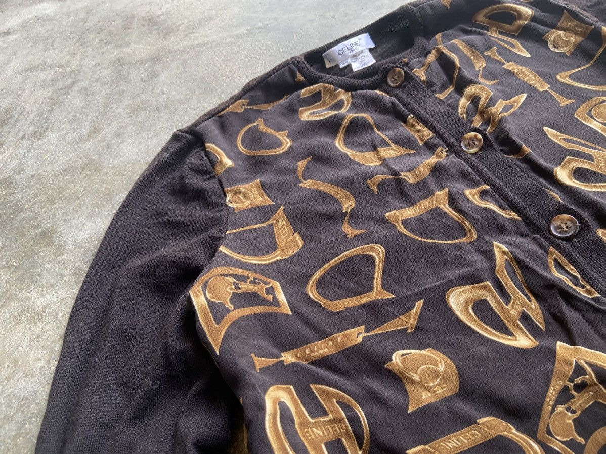 Celine CELINE BAROQUE MONOGRAM CARDIGAN Size S / US 4 / IT 40 - 8 Thumbnail
