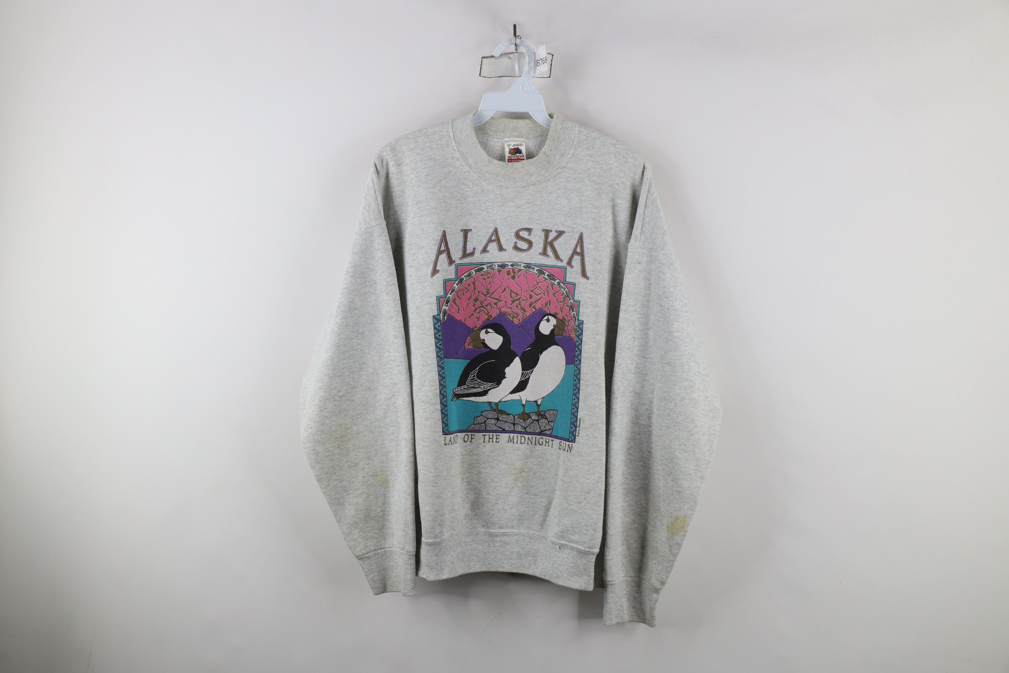 Vintage Vintage 90s Streetwear Puffins Crewneck Sweatshirt USA Size L / US 10 / IT 46 - 1 Thumbnail